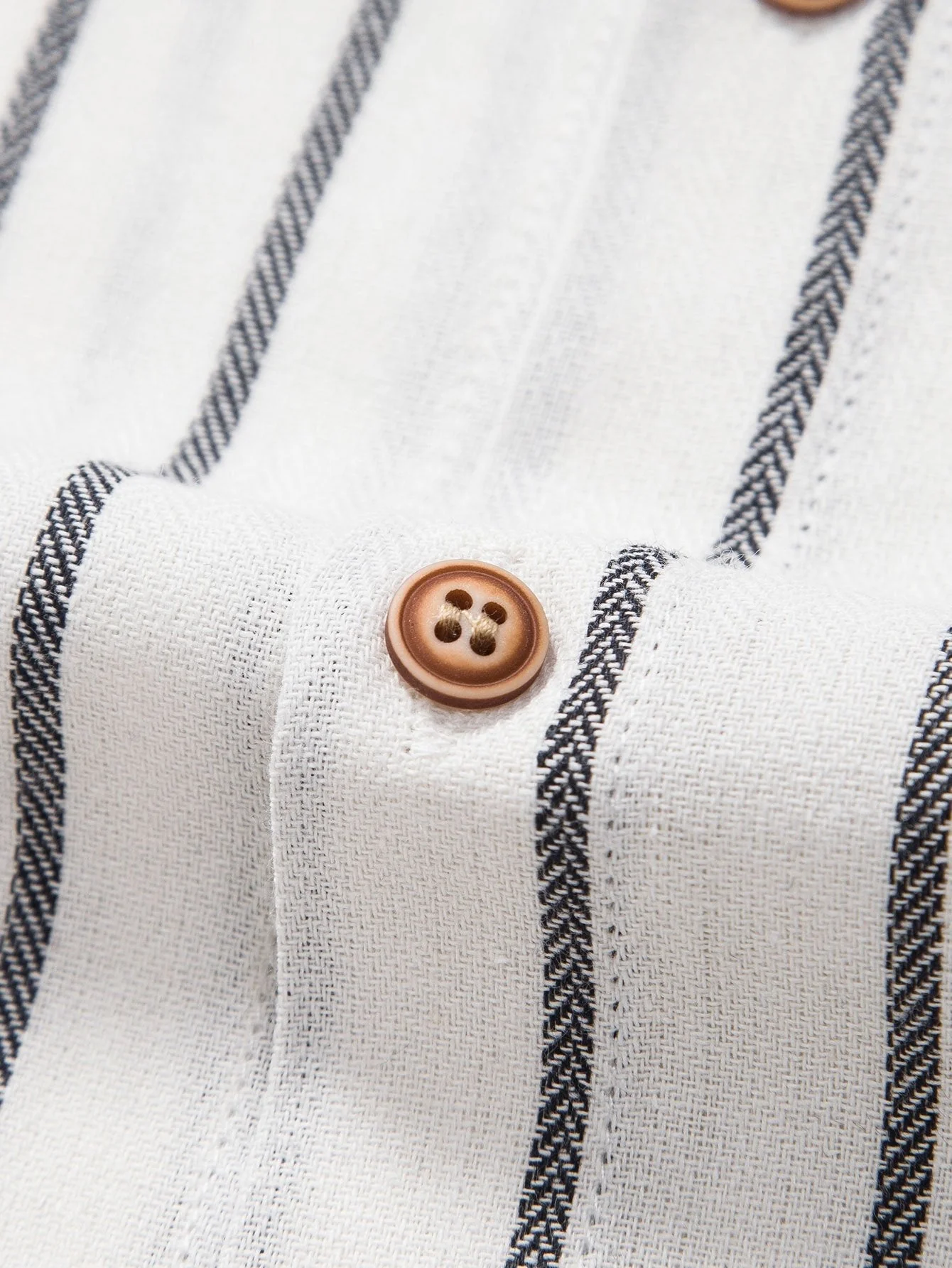 Abelardo® | Cotton Blend Striped Button Up Shirt - Image 9