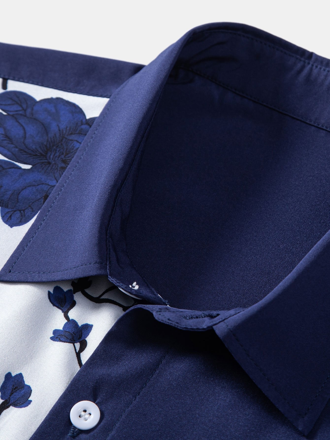 Acacio® | Floral Patchwork Print Button Up Shirt - Image 5