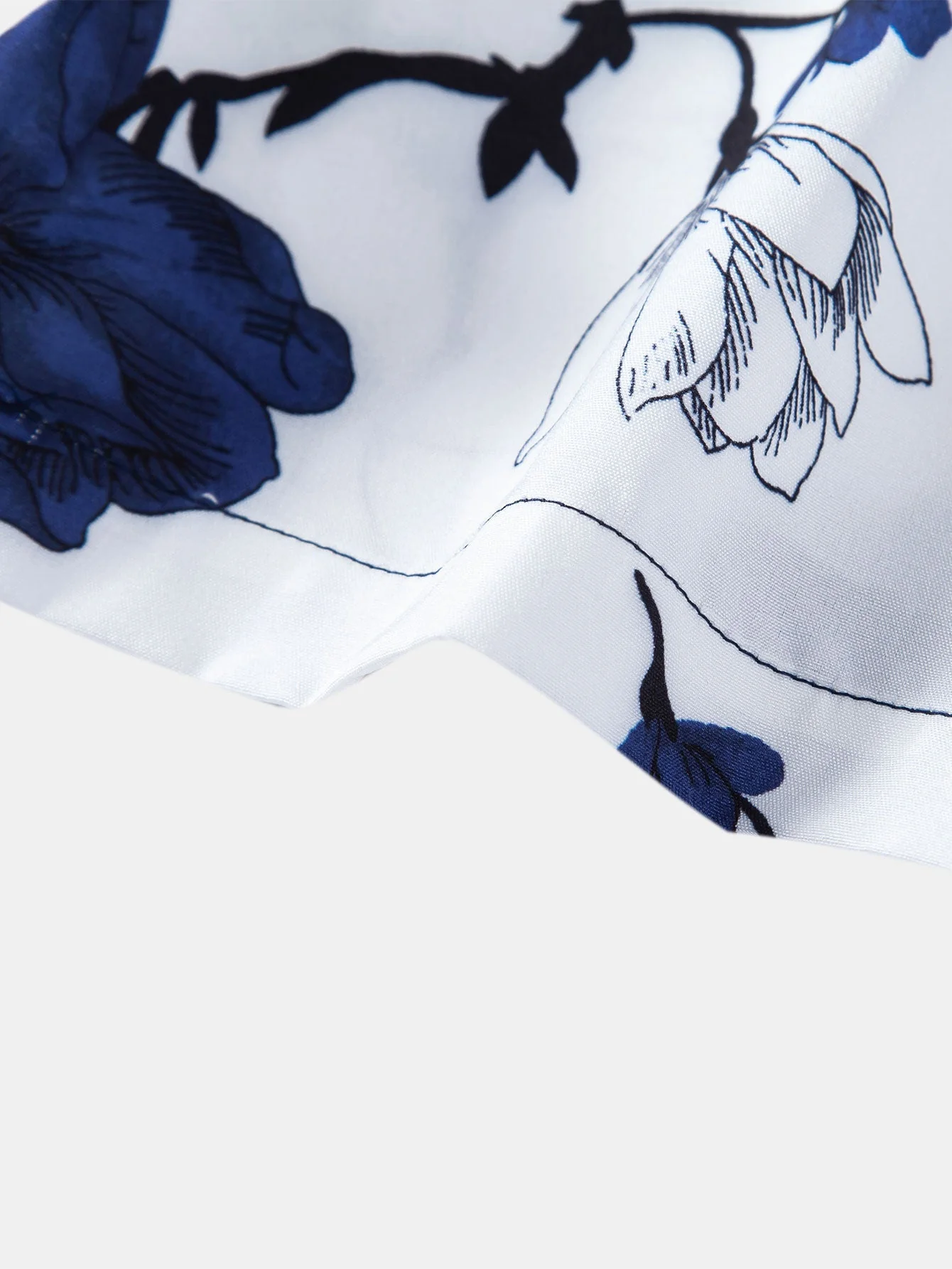 Acacio® | Floral Patchwork Print Button Up Shirt - Image 7