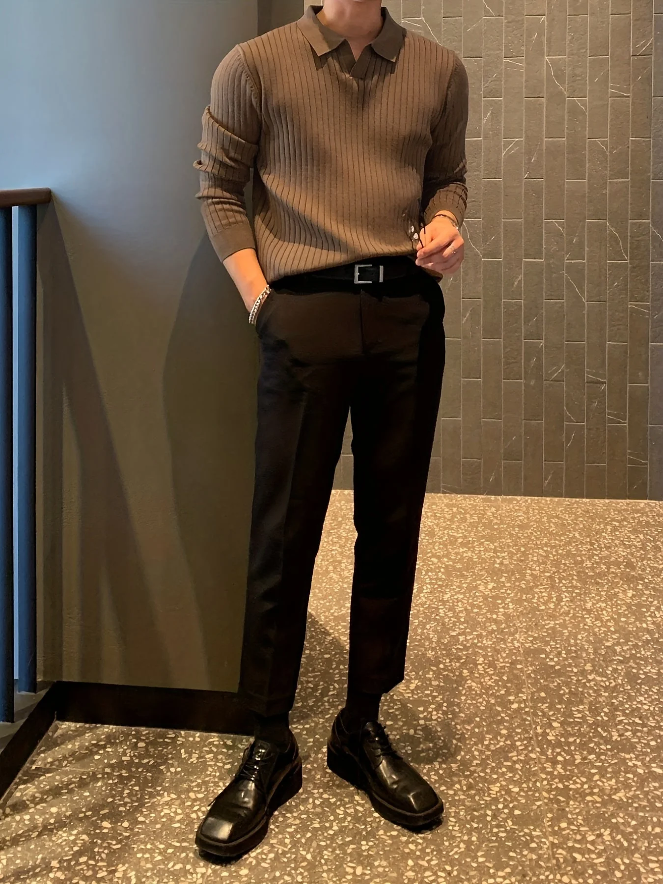 Ace® | Soho Textured V-Neck Pullover