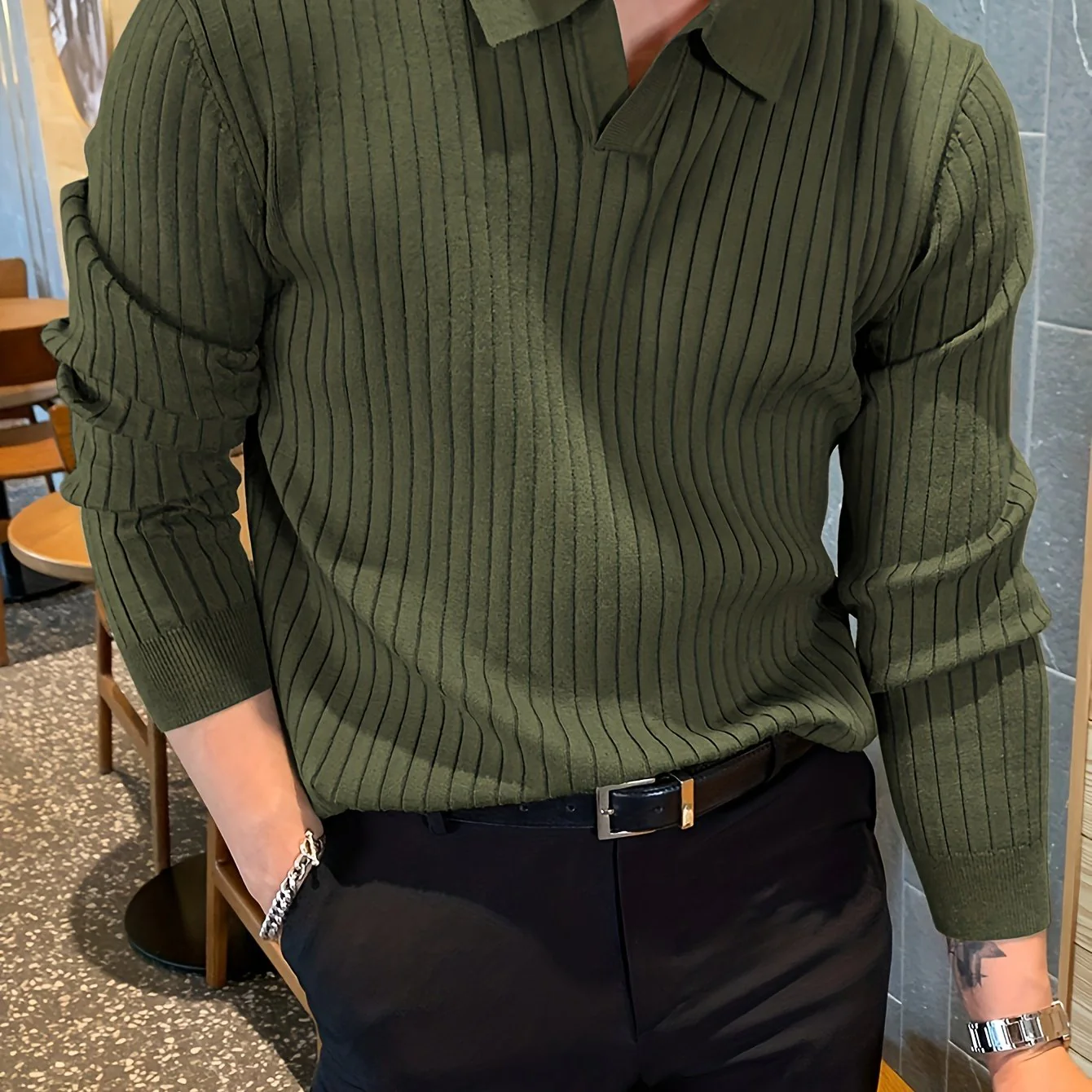 Ace® | Soho Textured V-Neck Pullover - Image 8