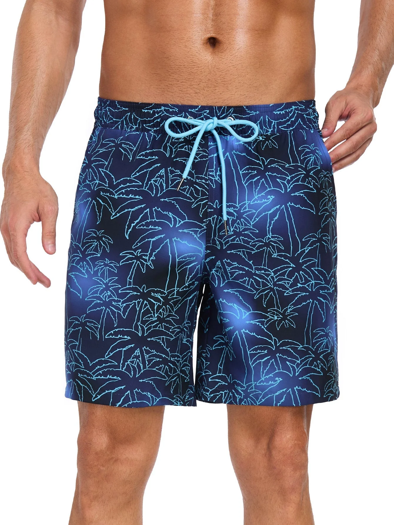 Achilles® | 2 In 1 Palm Tree Print Swim Shorts - Image 4