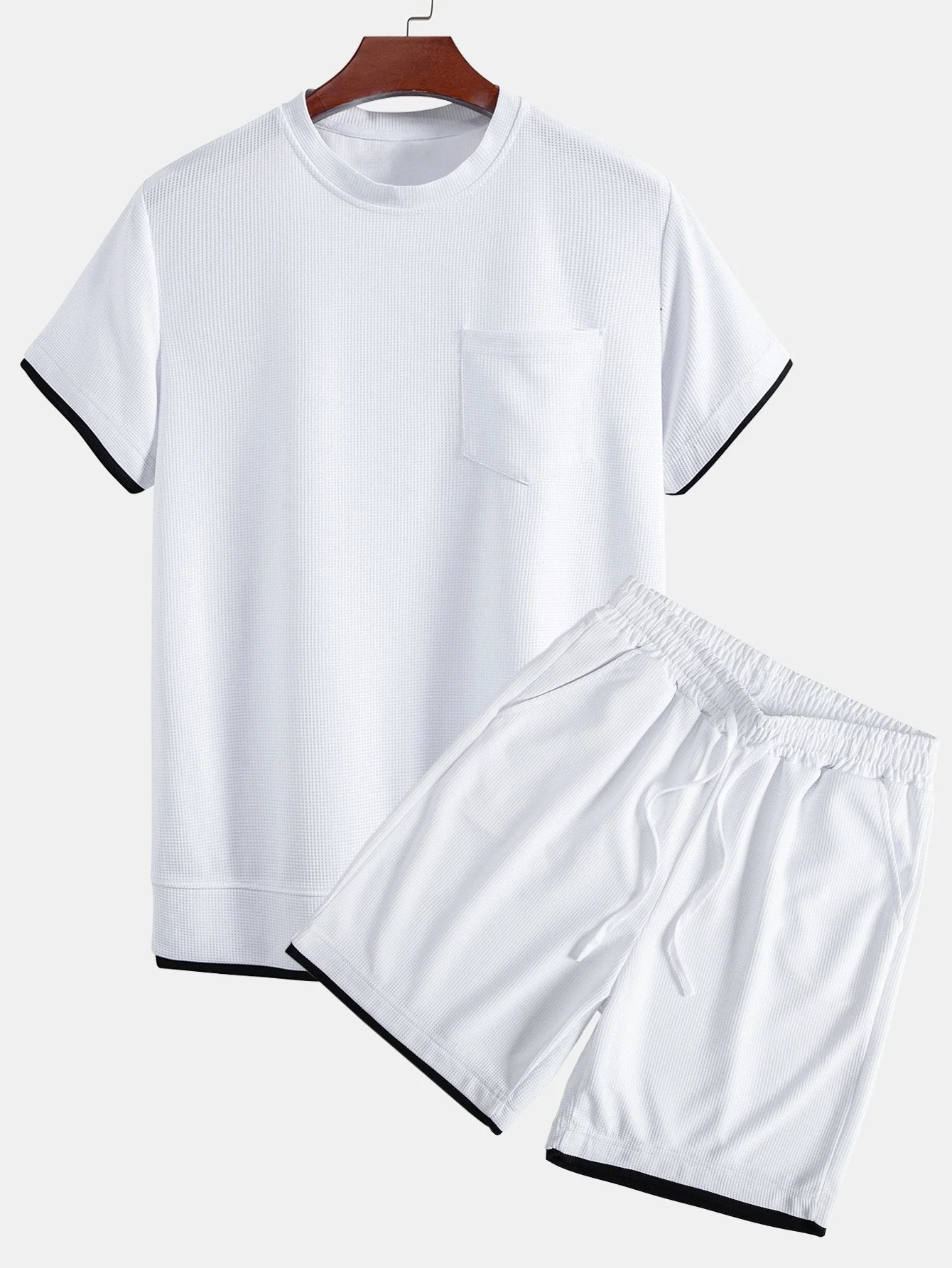 Adalgiso® | 2 In 1 Waffle T-Shirt & Shorts - Image 3