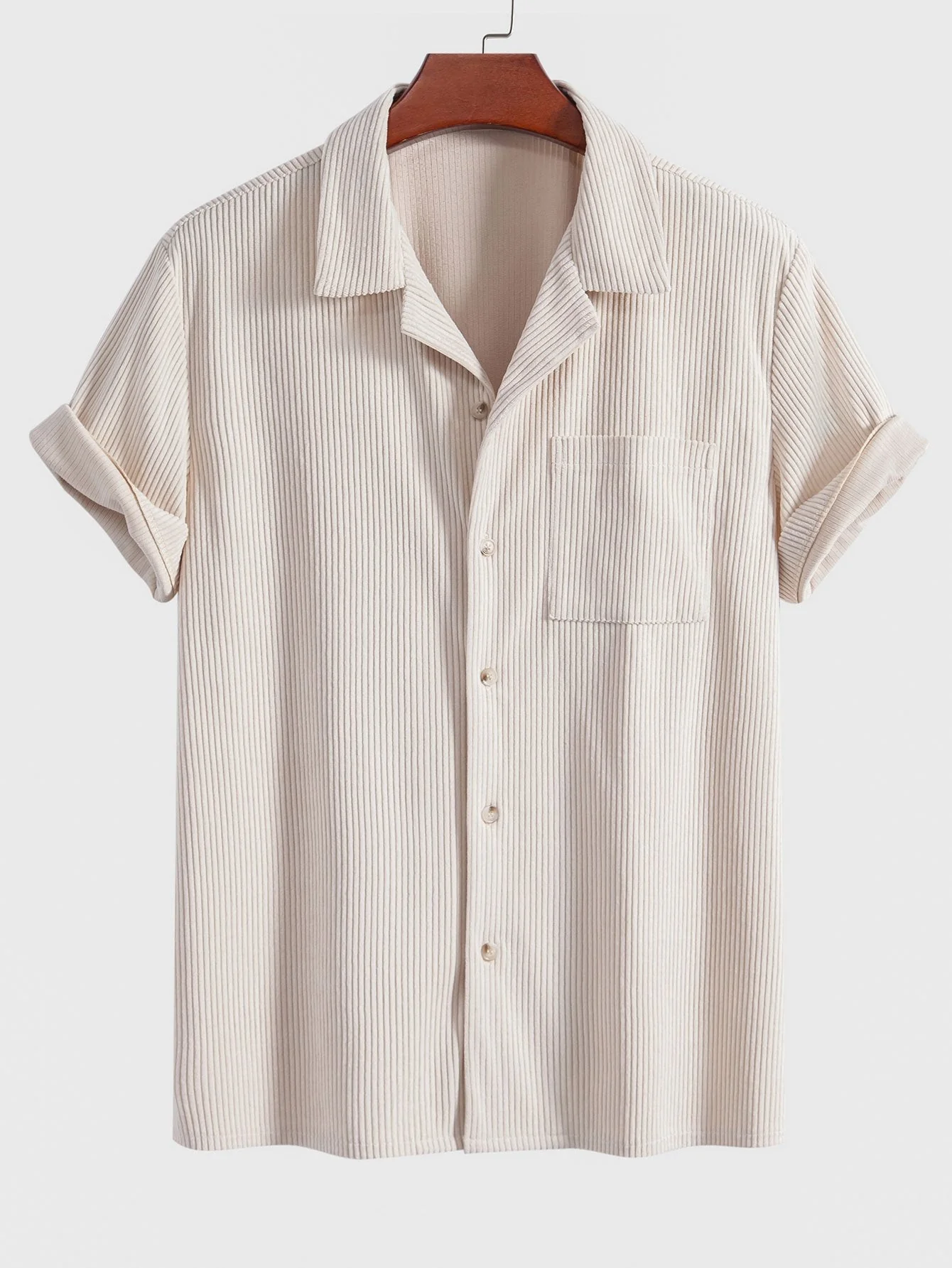 Adalrich® | Short Sleeve Corduroy Cuban Shirt & Shorts - Image 5
