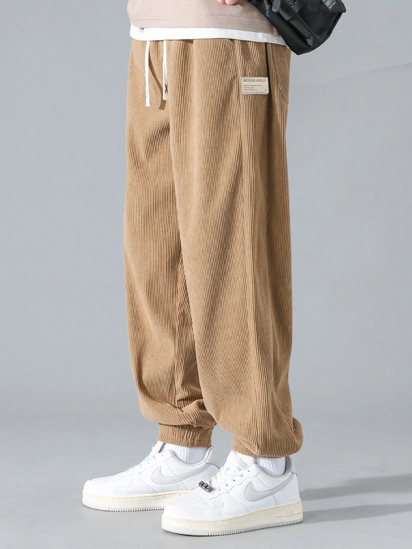 Adán® | Drawstring Corduroy Jogging Pants