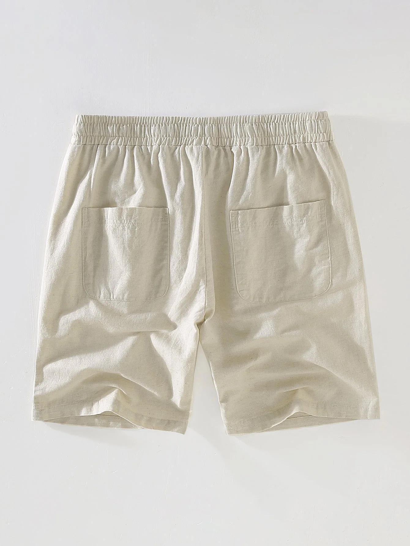 Adelin® | Geometric Jacquard Cuban Shirt & Linen Drawstring Shorts - Image 11