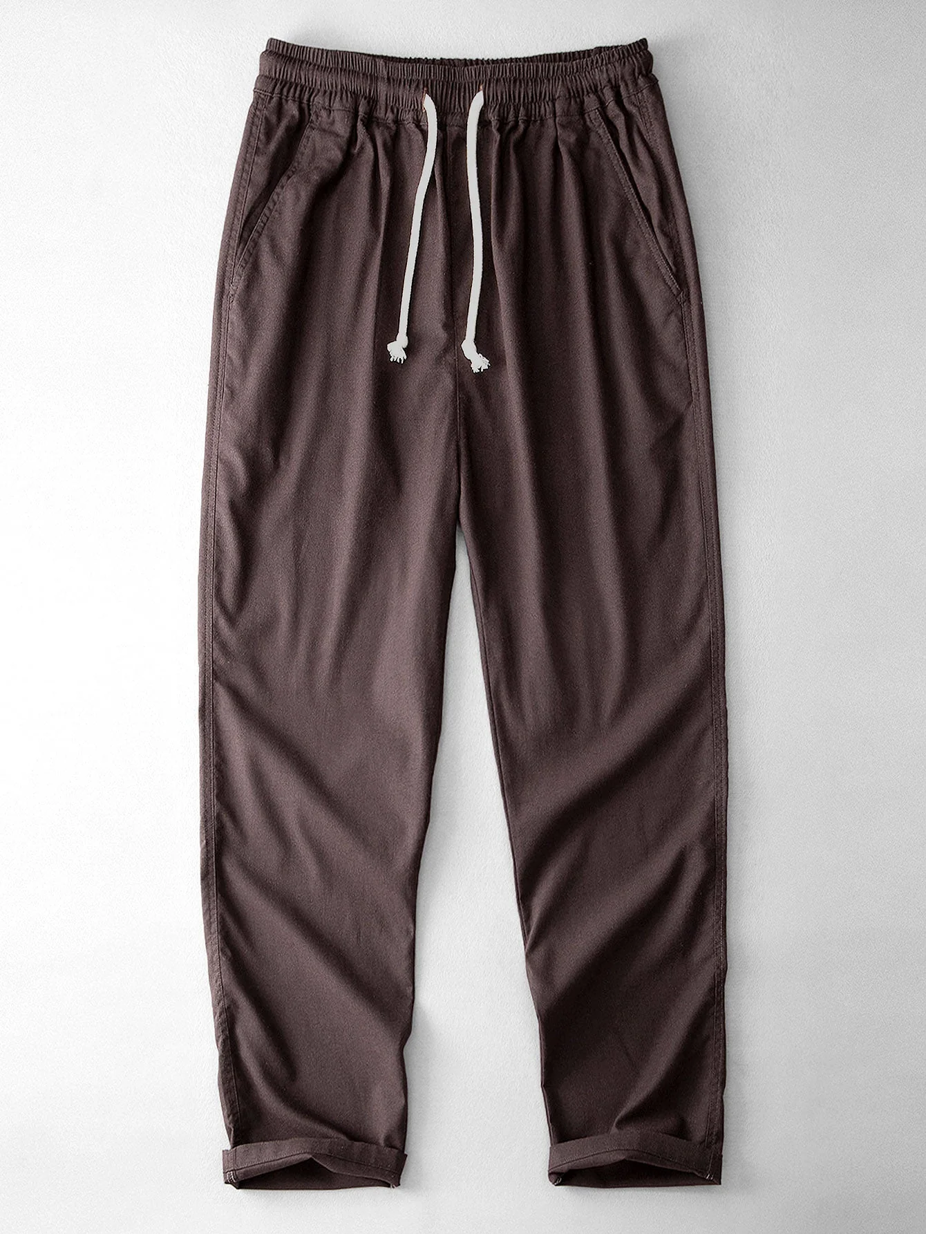 Ademar® | Geometric Jacquard Cuban Shirt & Straight Leg Linen Pants - Image 14