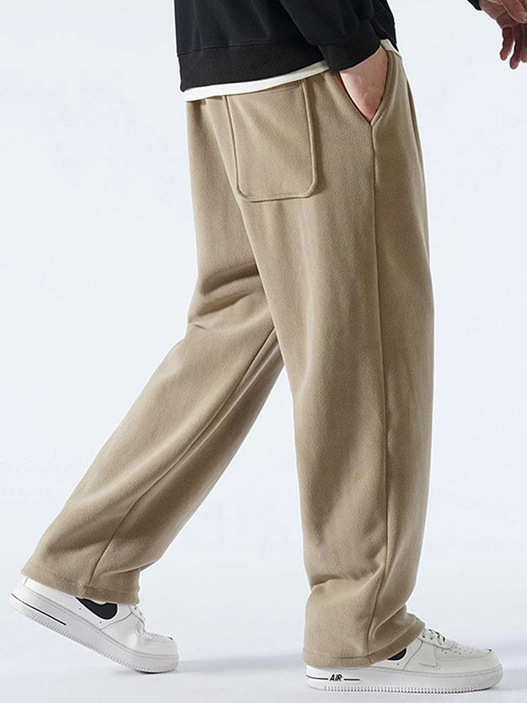 Admon® | 3 Pieces Polar Fleece Loose Fit Straight Leg Pants - Image 4