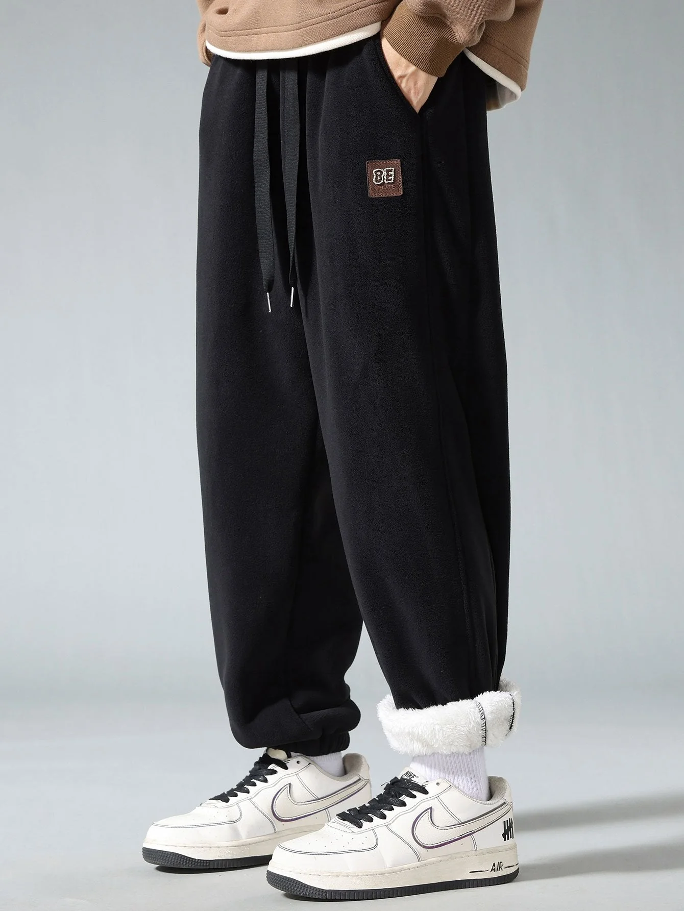 Adriano® | Teddy Lined Polar Fleece Jogging Pants - Image 3