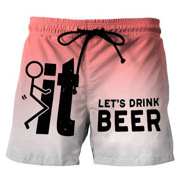 Aeson® | Men'S Printed Letter Beach Shorts - Image 7