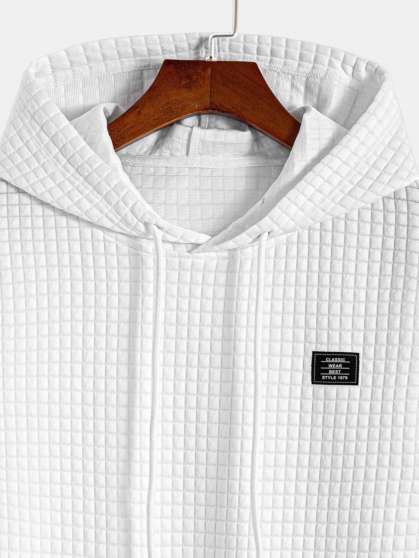 Afif® | Waffle Hooded Arc Hem T-Shirt & Drawstring Corduroy Cargo Jogger Pants - Image 15