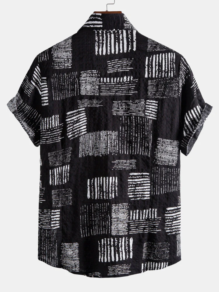 Agaton® | Abstract Printing Lapel Shirts - Image 4