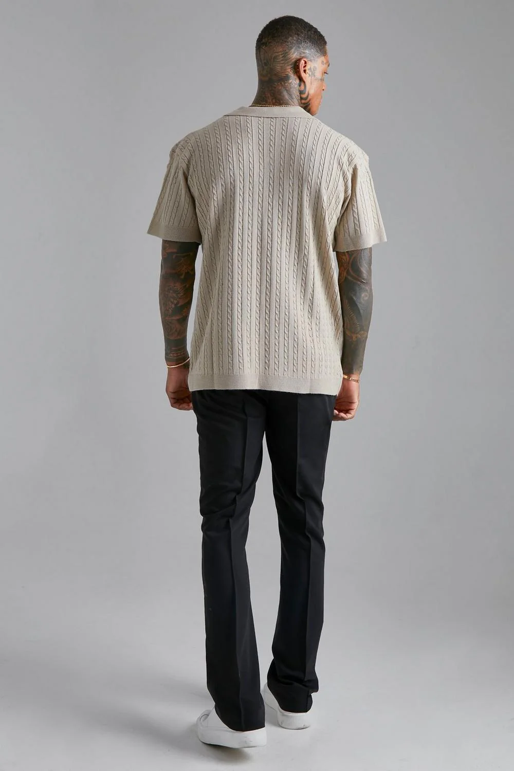 Agis® | ABU DHABI OVERSIZED CABLE KNIT SHIRT - Image 2