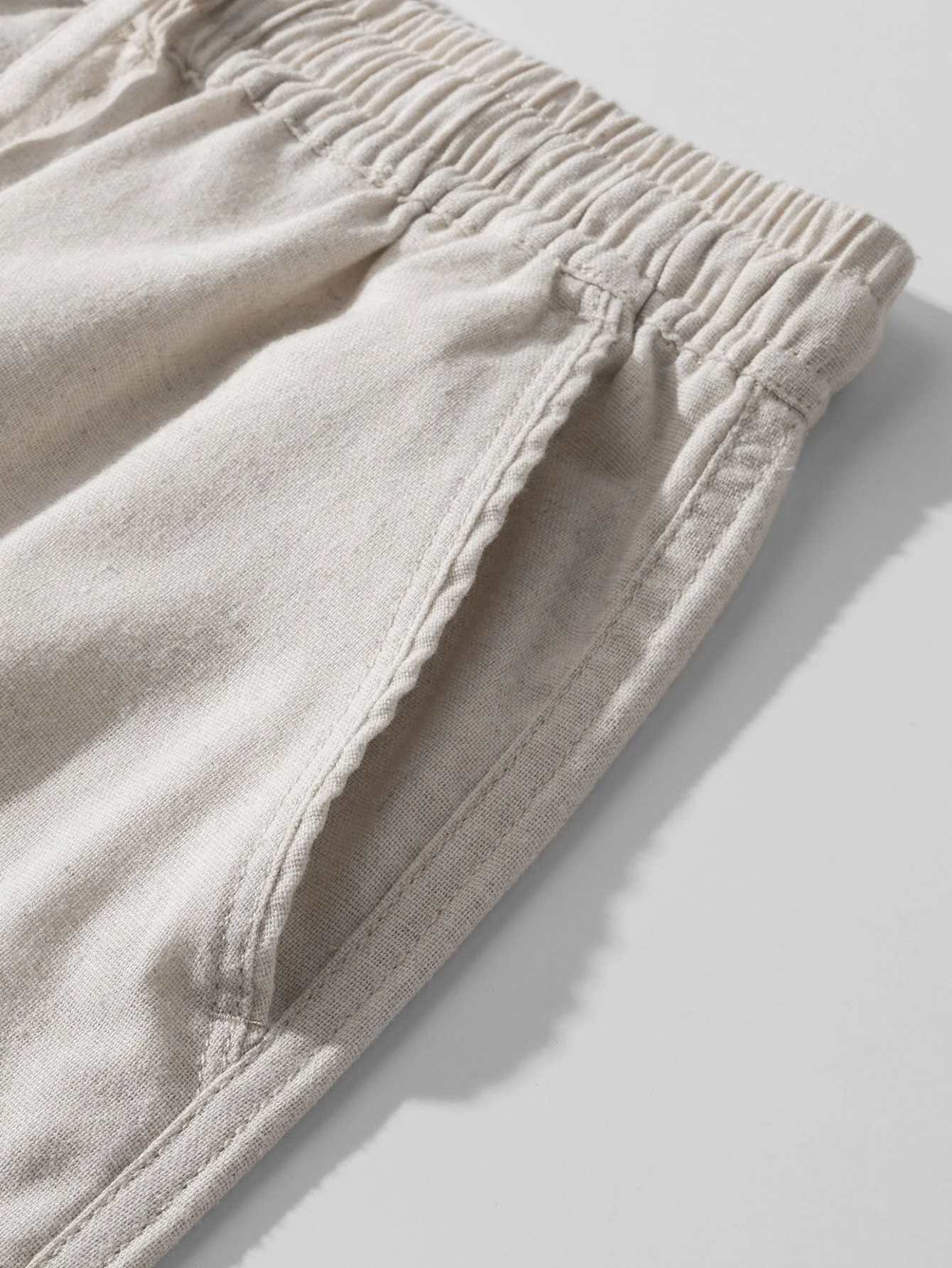 Albert® | Waffle Button Up Shirt & Linen Cotton Blend Drawstring Shorts - Image 17