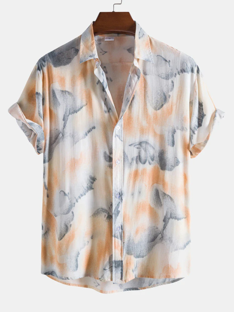 Alberto® | Abstract Ink Print Shirts