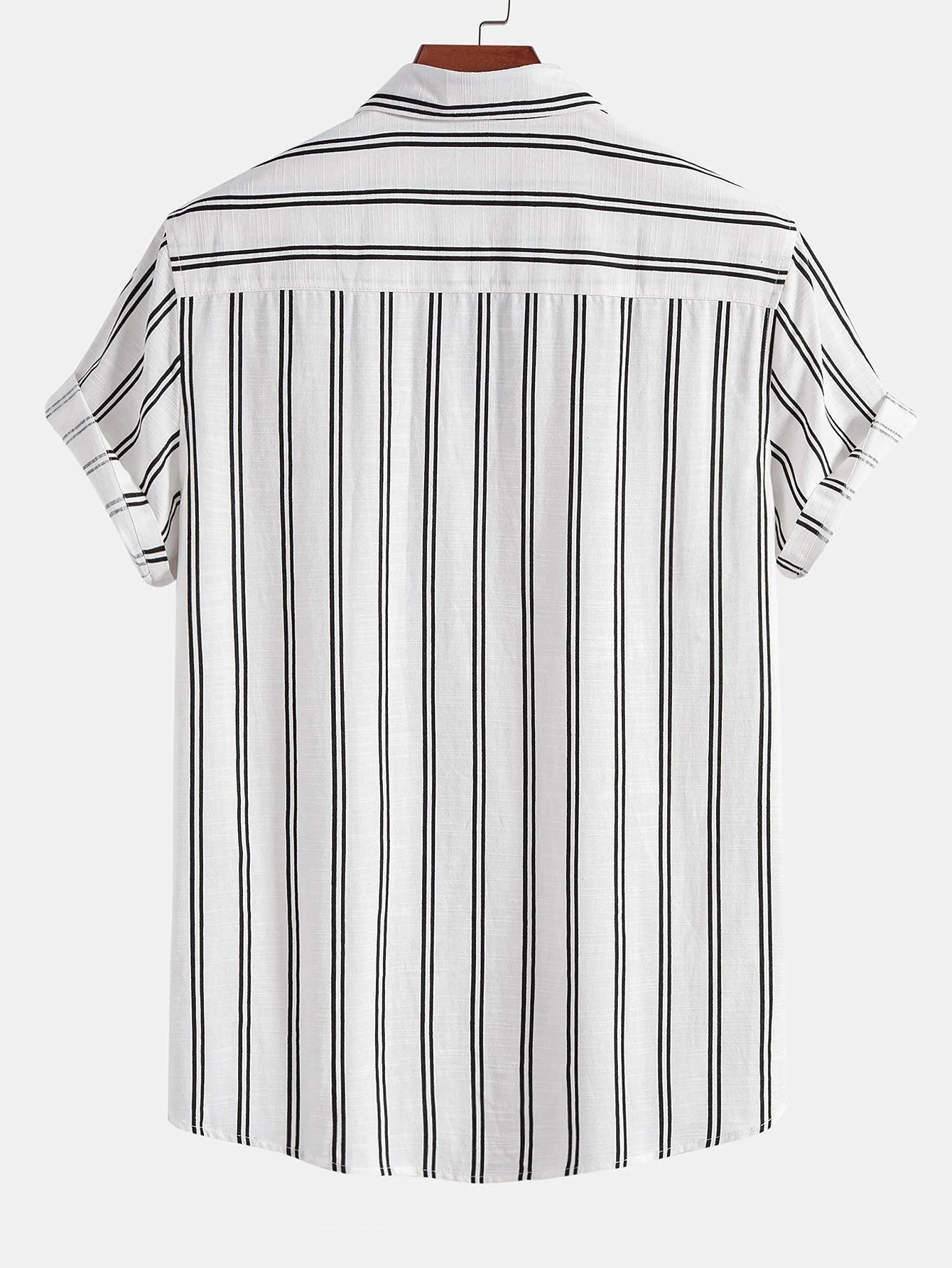 Alden® | Linen Look Striped Button Up Shirt - Image 2
