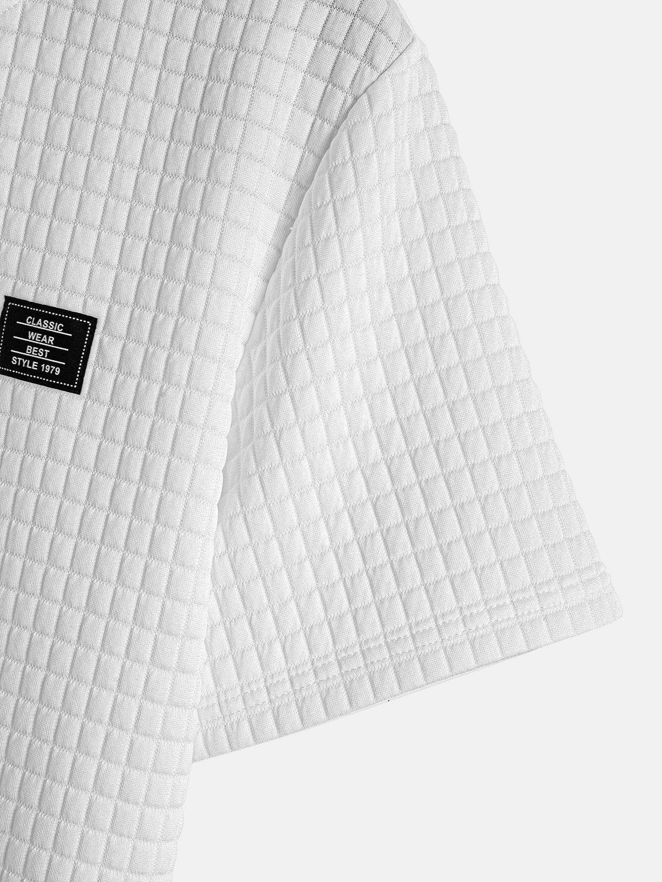 Alejandro® | Waffle Hooded Arc Hem T-Shirt - Image 9
