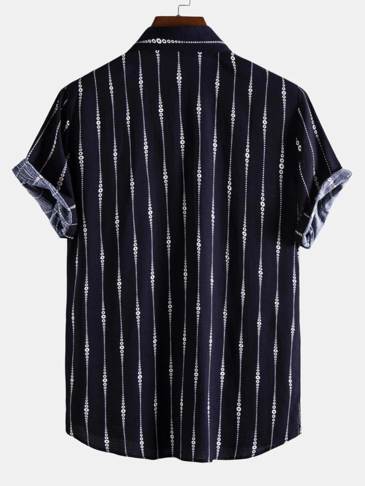 Alf® | Abstract Stripes Lapel Shirts - Image 2