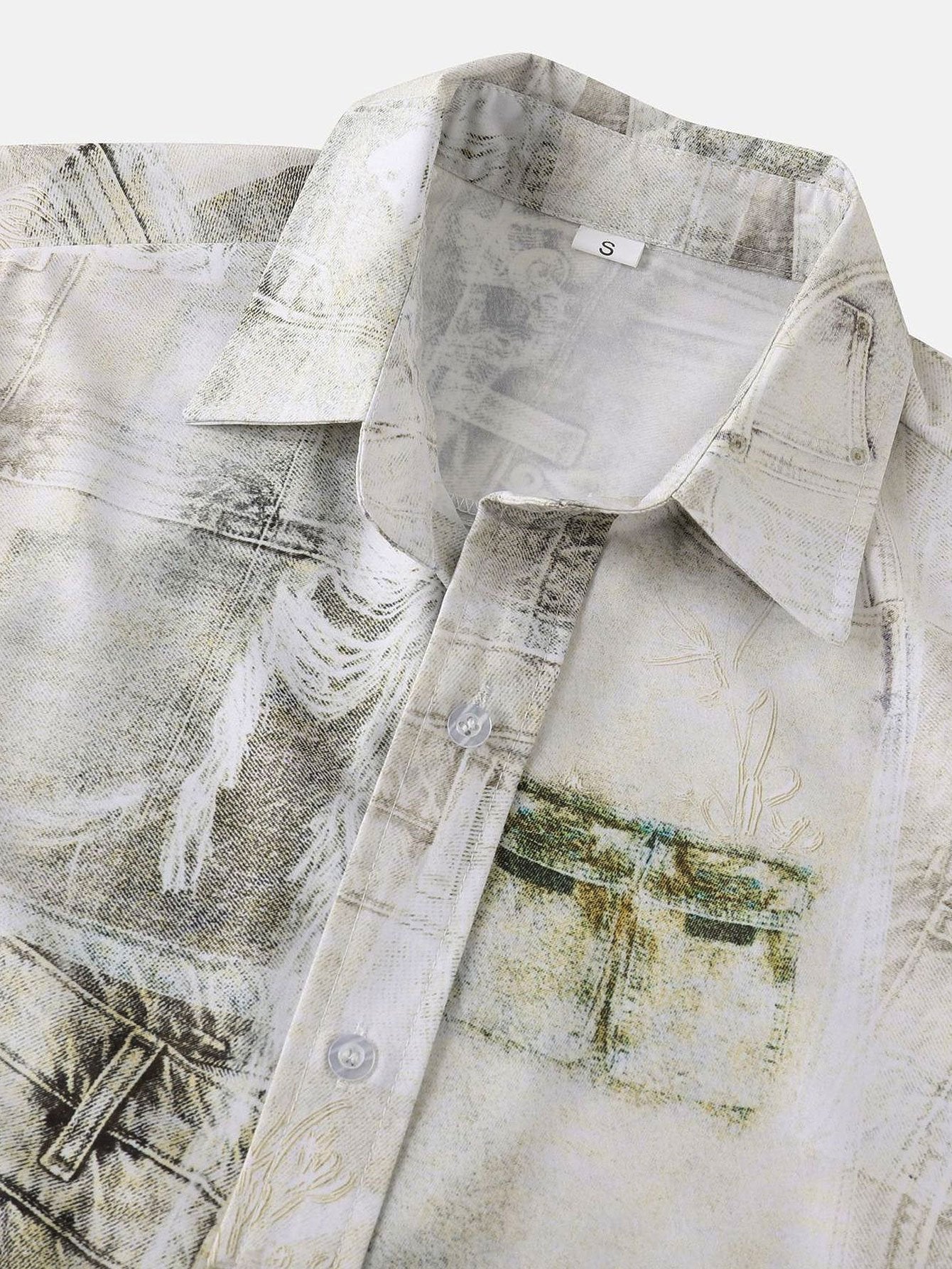 Allen® | Vintage Denim Print Shirt - Image 3