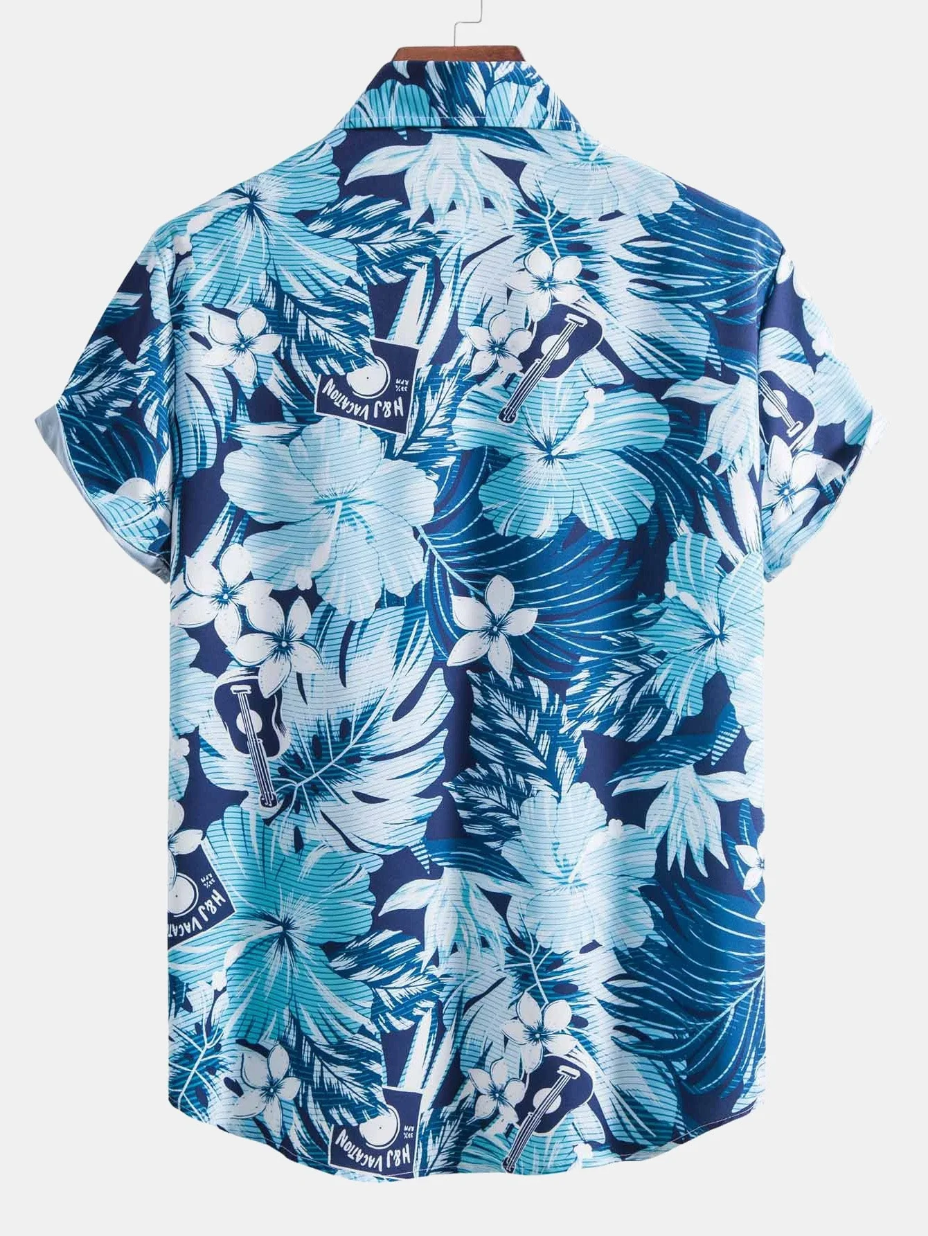 Almet® | Tropical Flowers Print Button Up Shirt - Image 2