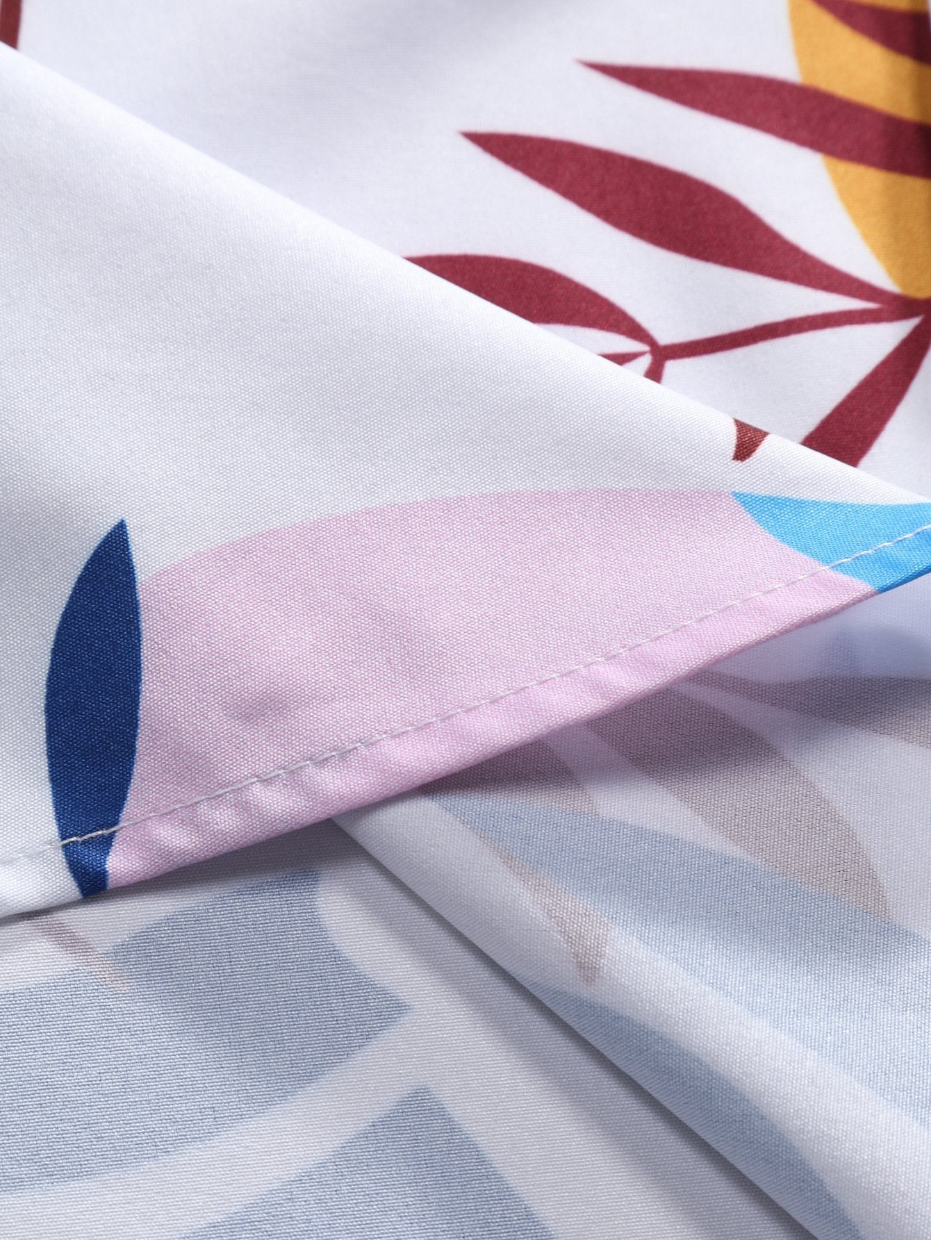 Almund® | Colorful Leaf Print Button Up Shirt - Image 5