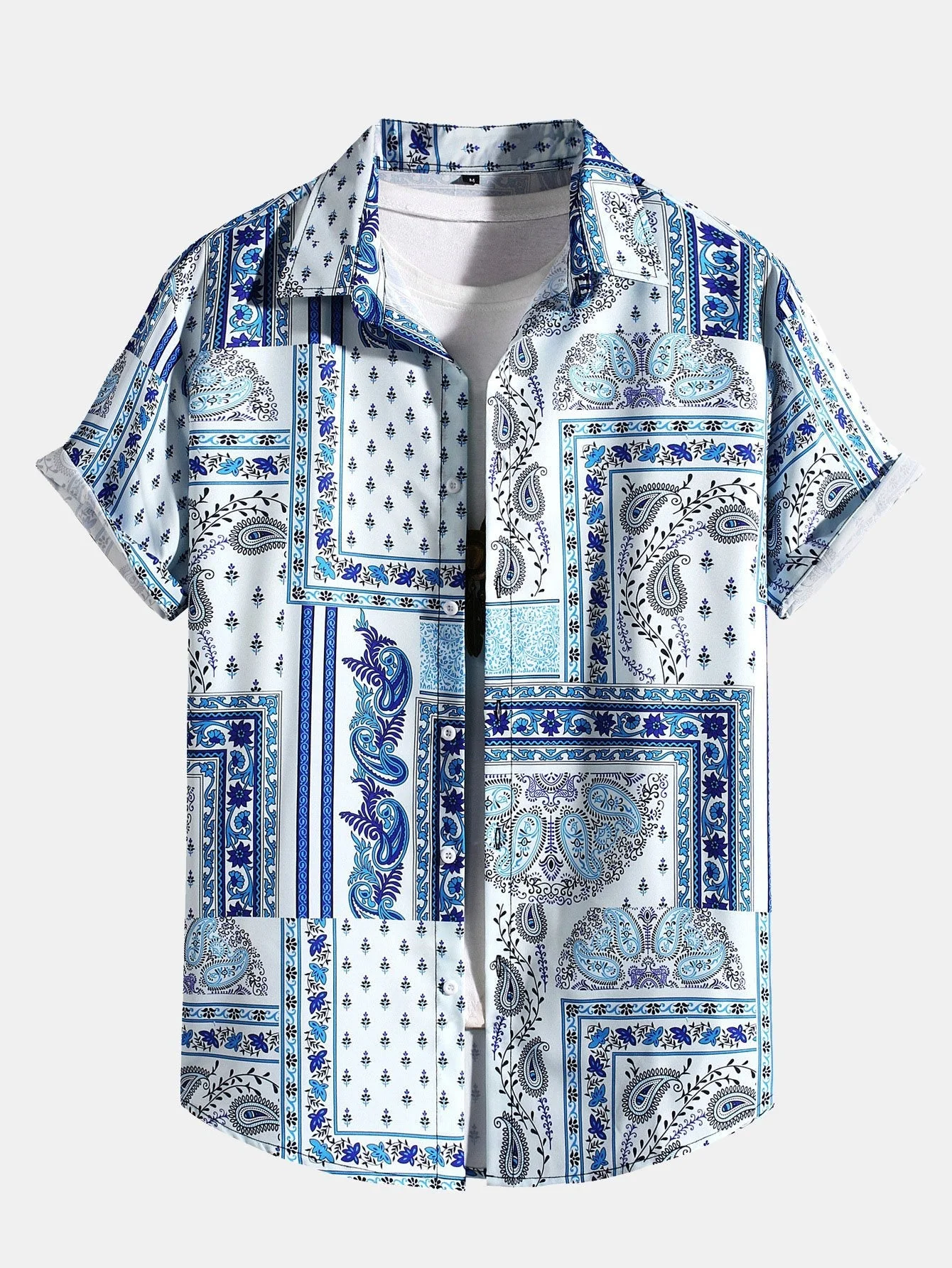 Alroy® | Paisley Scarf Print Button Up Shirt