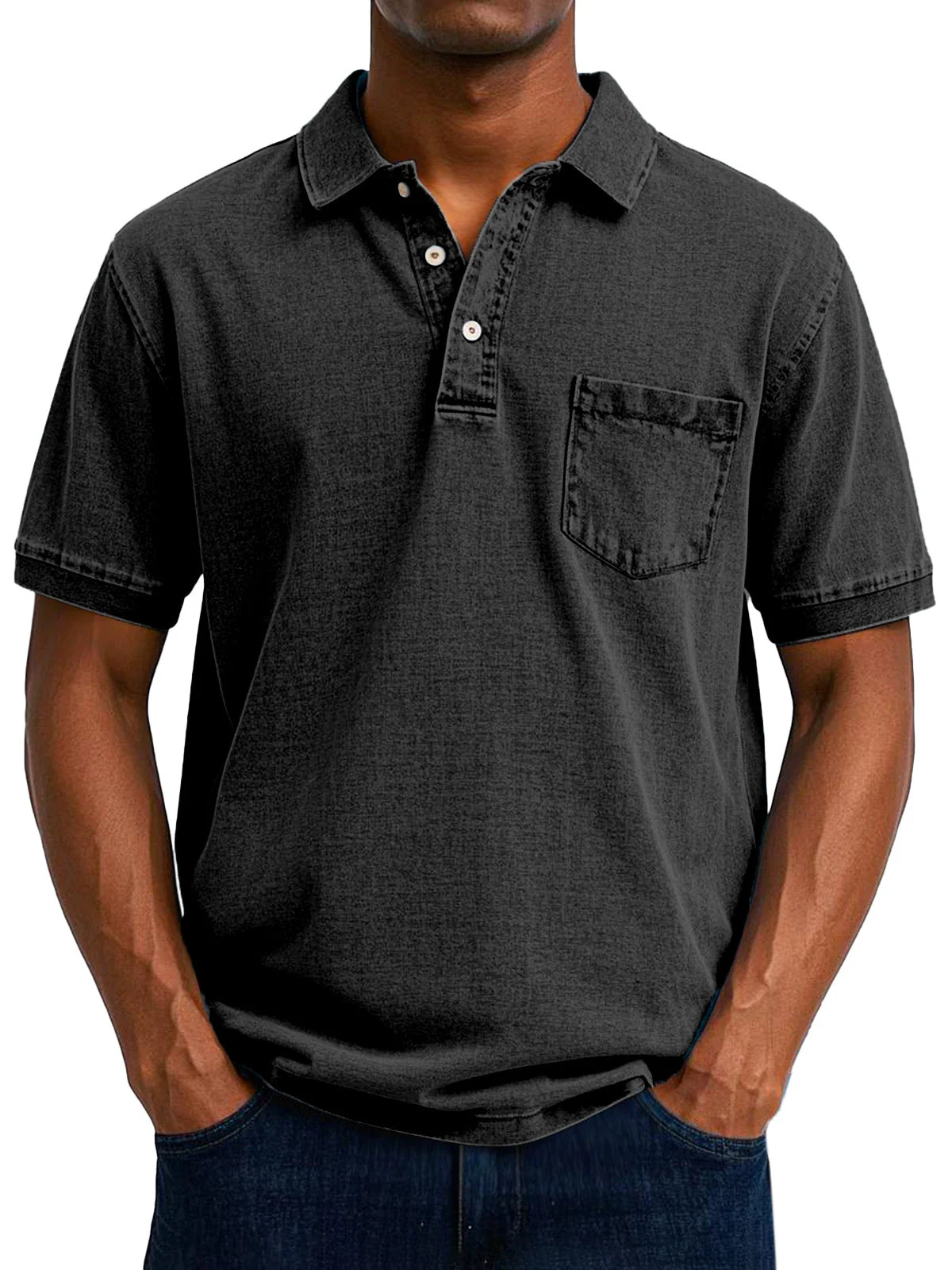 Anakin | Men's Vintage Casual Polo Shirt - Image 5