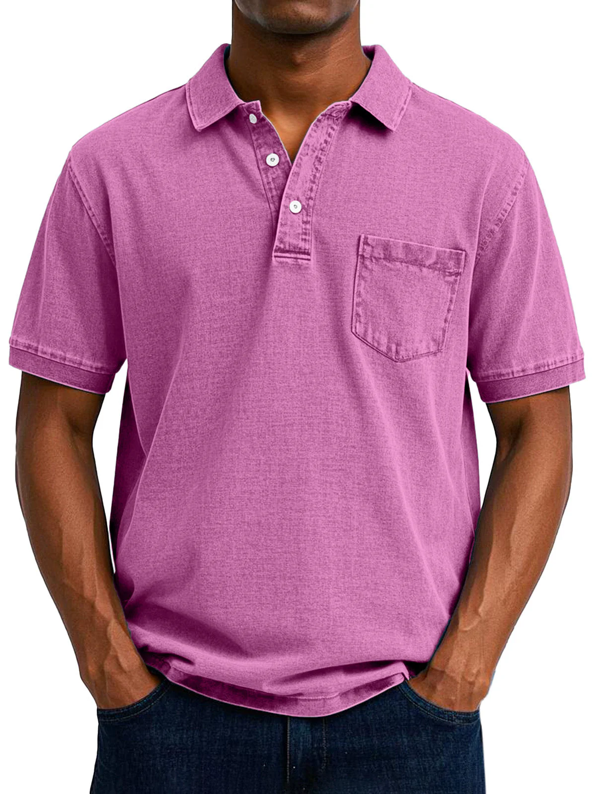 Anakin | Men's Vintage Casual Polo Shirt - Image 9