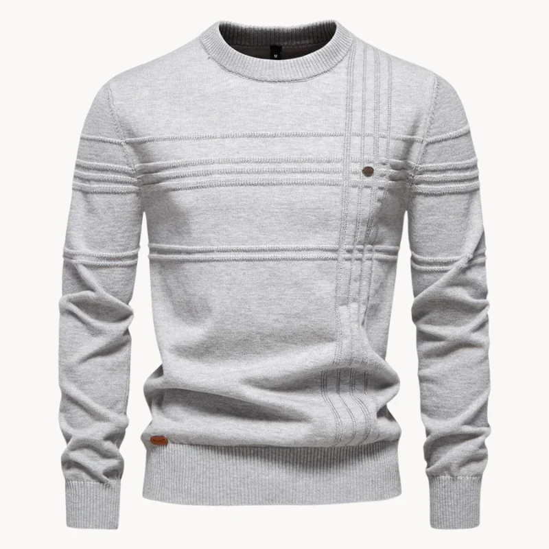 Ananías® | Men'S Sweater With Checked Design - Image 2