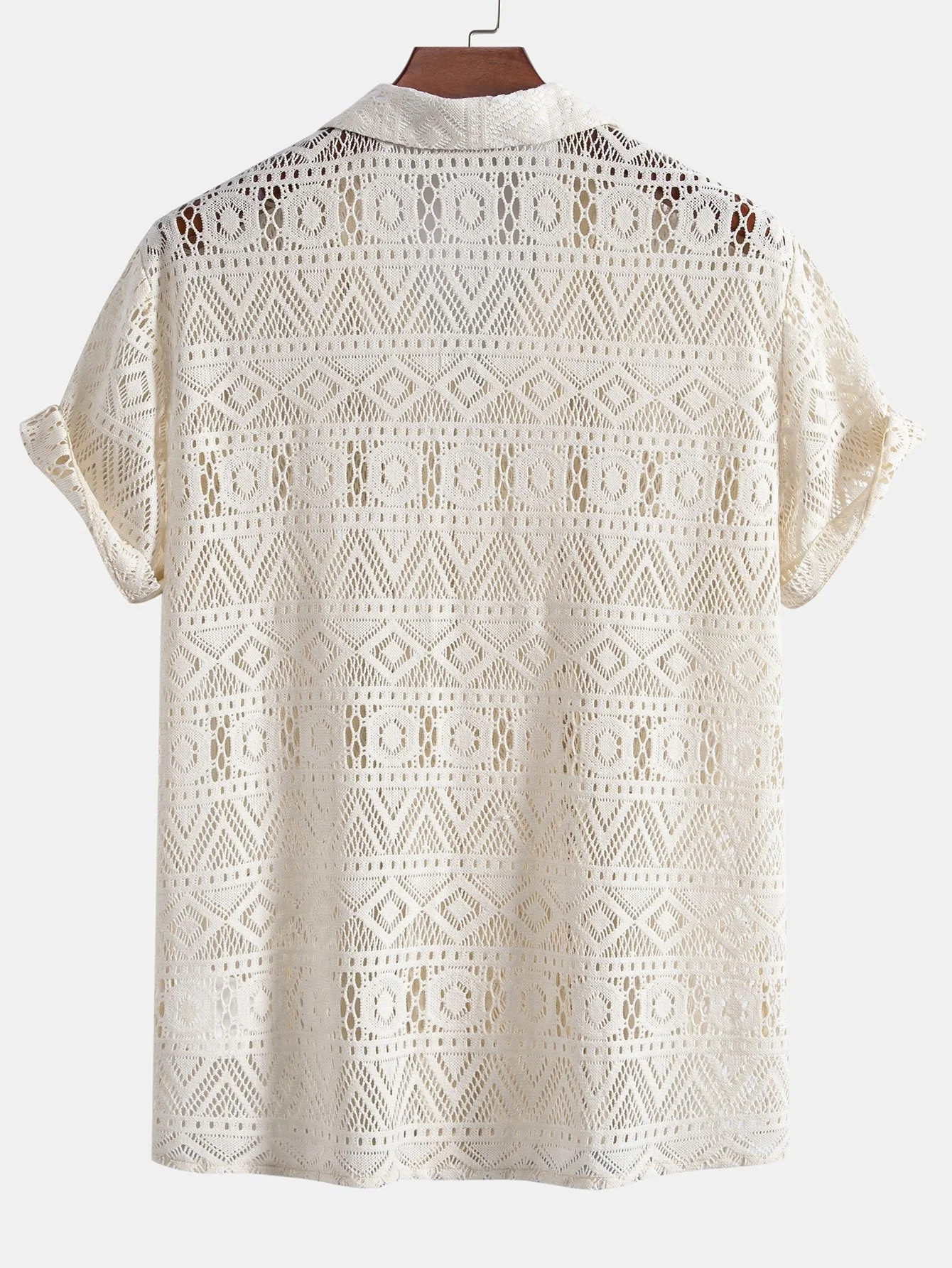 Anastasio® | Short Sleeve Geometry Textured Cuban Shirt - Image 2