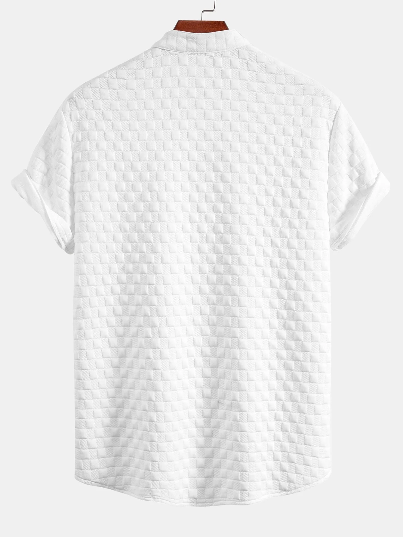 Andros® | Checkerboard Stand Collar Shirt - Image 2