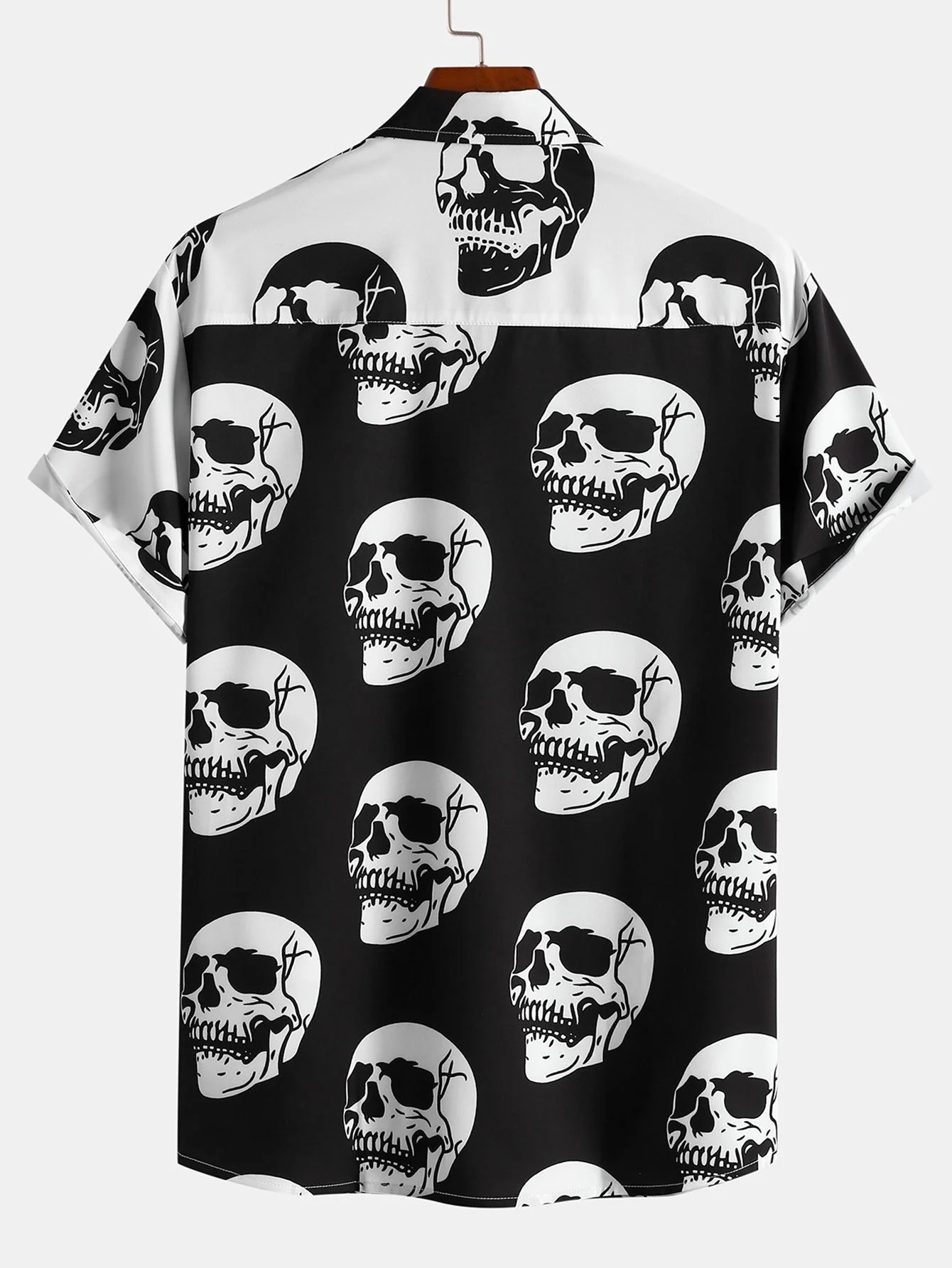 Andy® | Two Tone Skull Print Shirt - Image 2