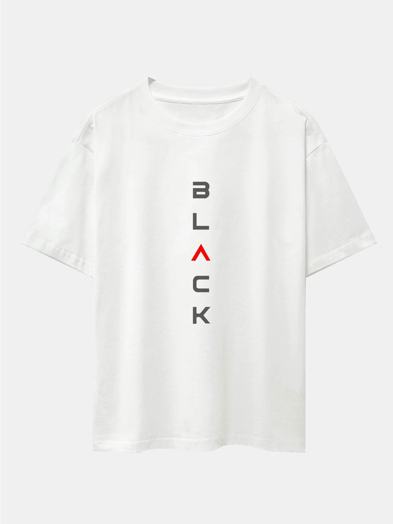 Ángel® | Black Print Drop Shoulder Oversize T-Shirt - Image 2