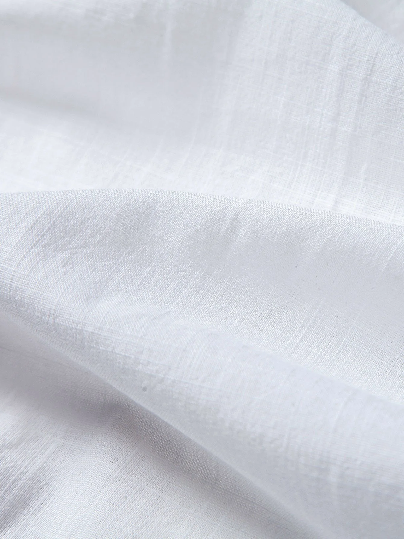 Annett® | Blue Palm Tree Print Linen Look Cotton Button Up Shirt - Image 4