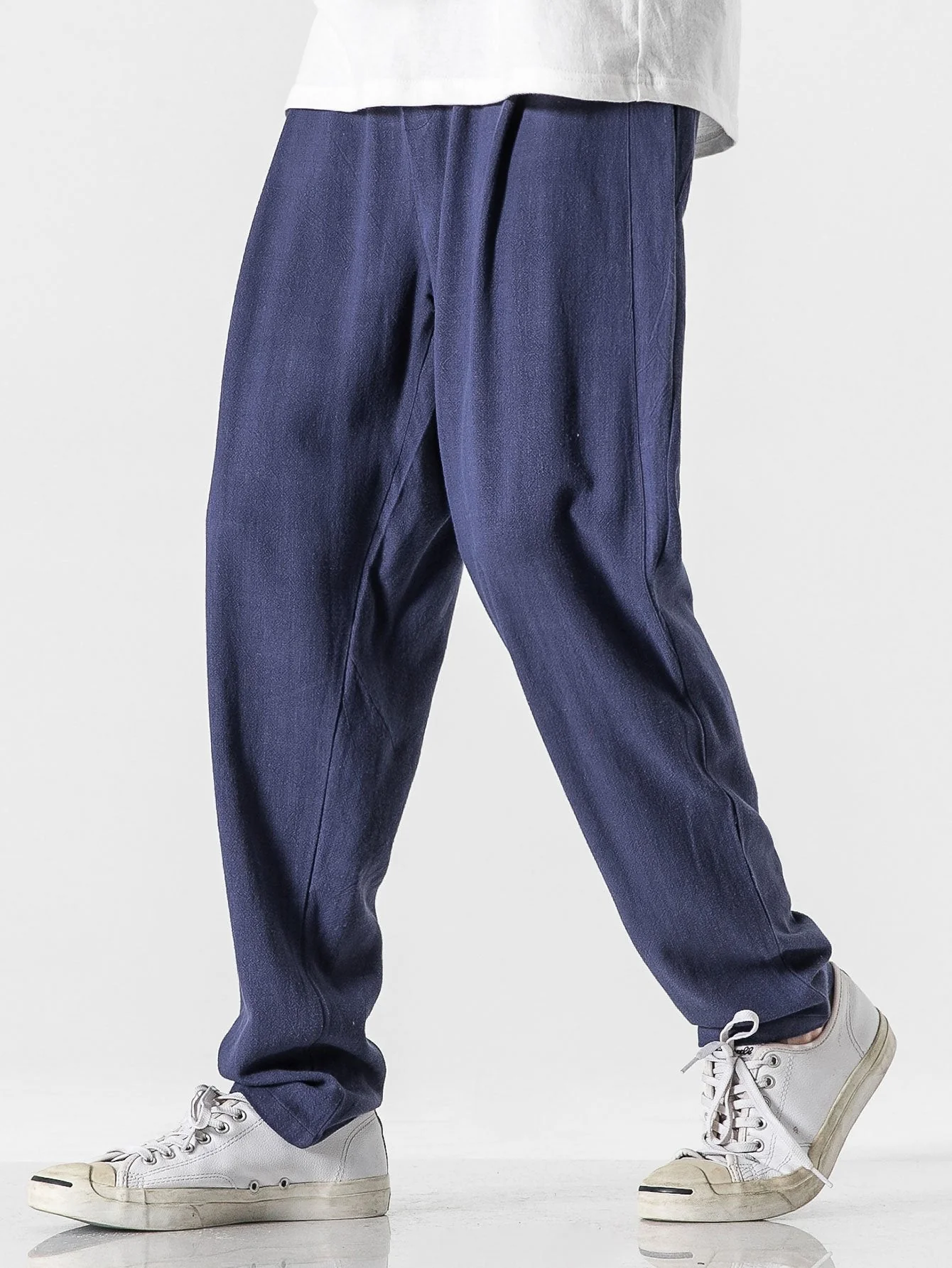 Antonio® | Relax Fit Harem Pants In Linen And Cotton Blend - Image 7