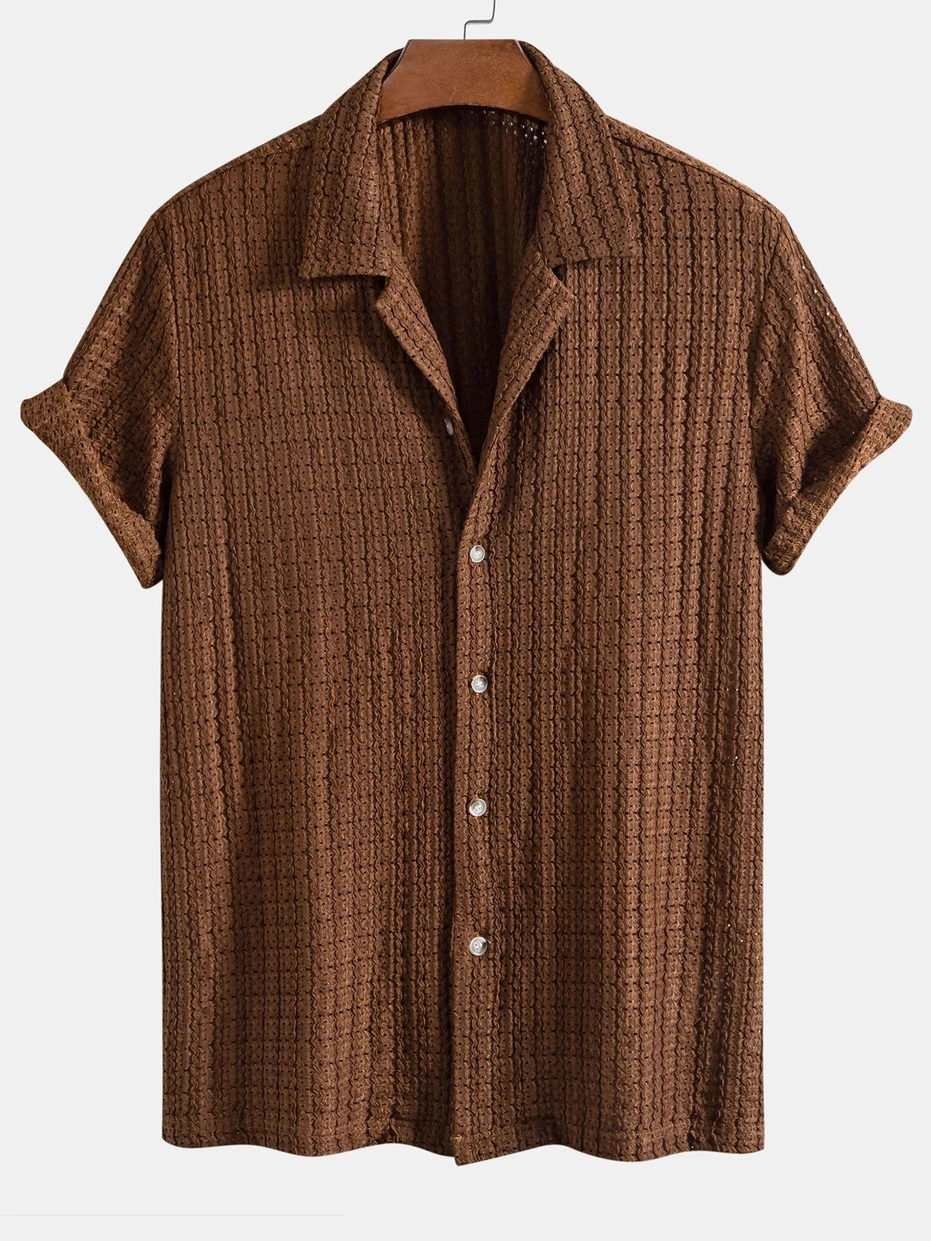 Apolonio® | Texture Jacquard Cuban Shirt