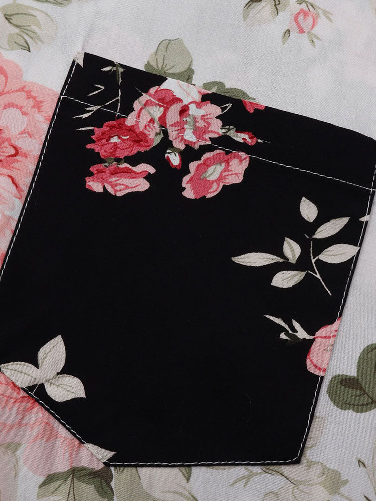 Appius® | Two Tone Floral Print Shirt - Image 3