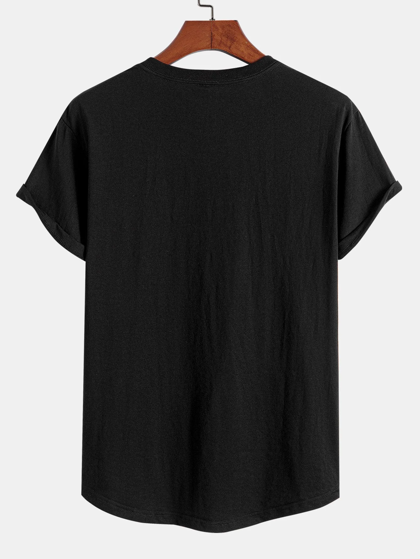 Aquiles® | 3 Pieces Basic Cotton Arc Hem T-Shirts - Image 10
