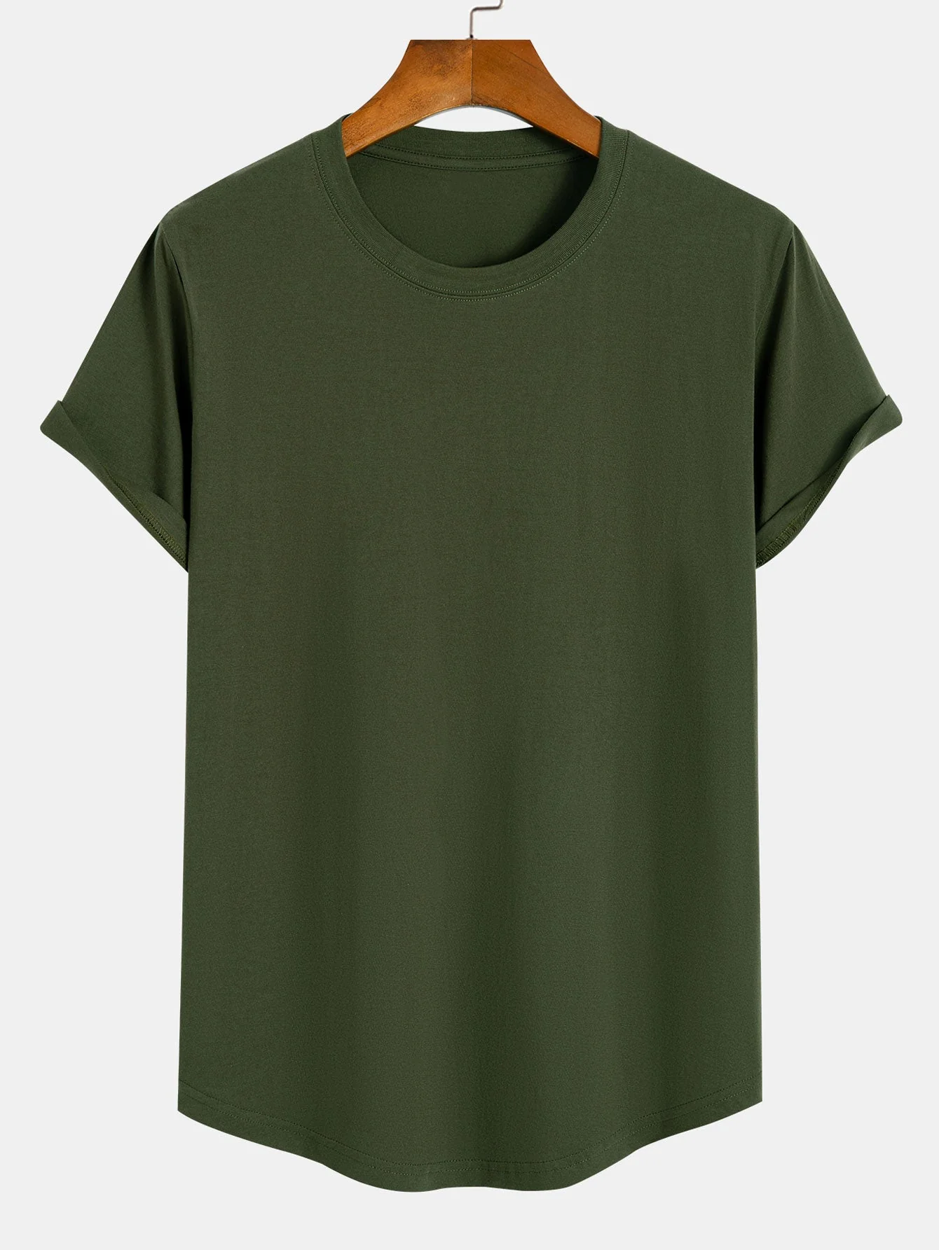 Aquiles® | 3 Pieces Basic Cotton Arc Hem T-Shirts - Image 13