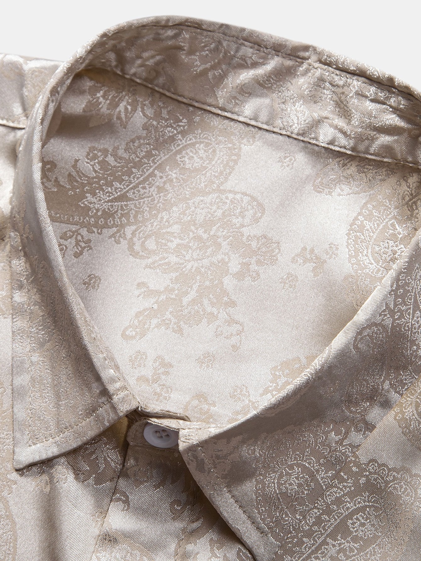 Arien® | Paisley Print Satin Shirt - Image 8