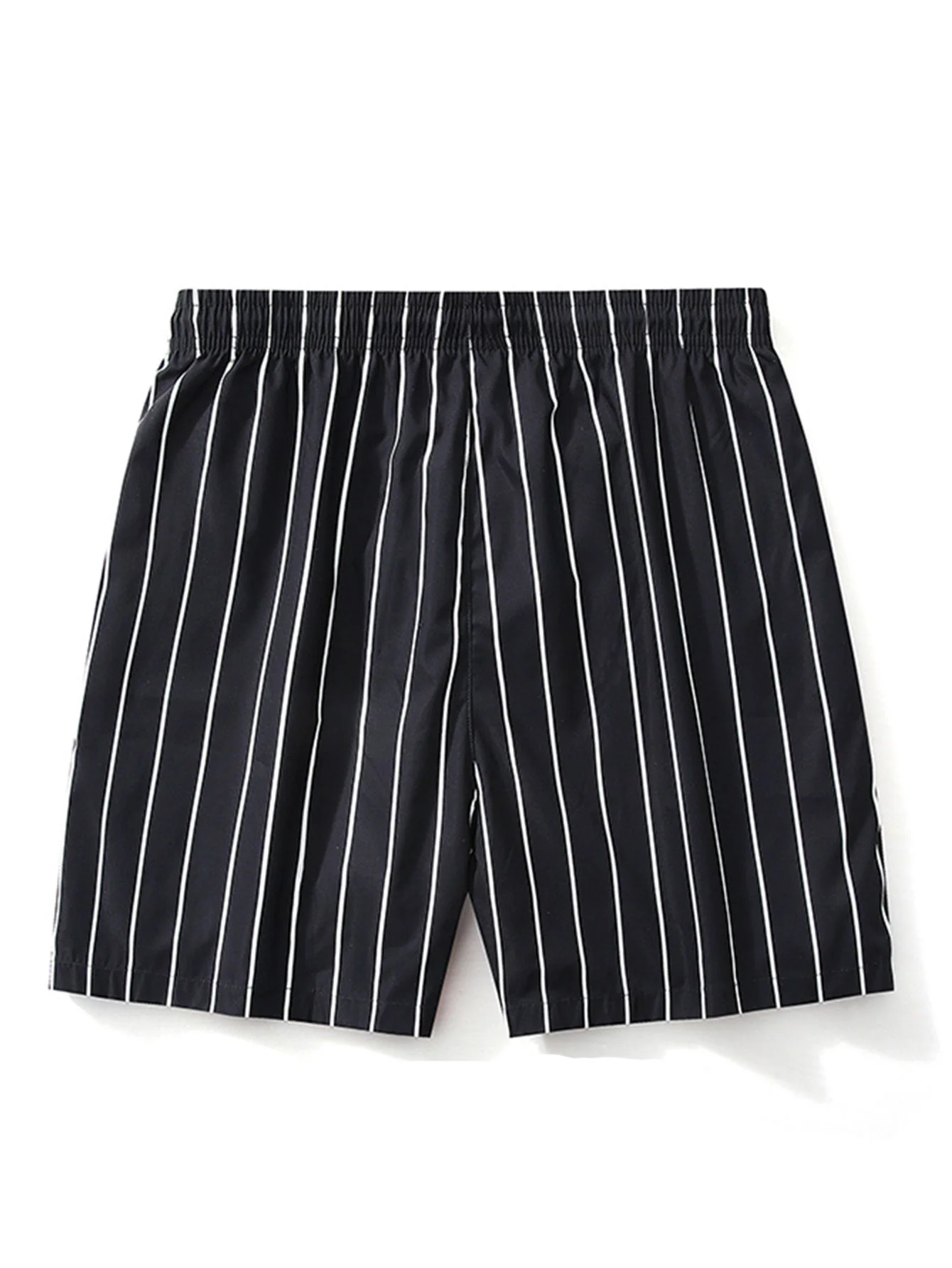 Aristides® | Palm Tree Print Button Up Shirt & Striped Swim Shorts - Image 8