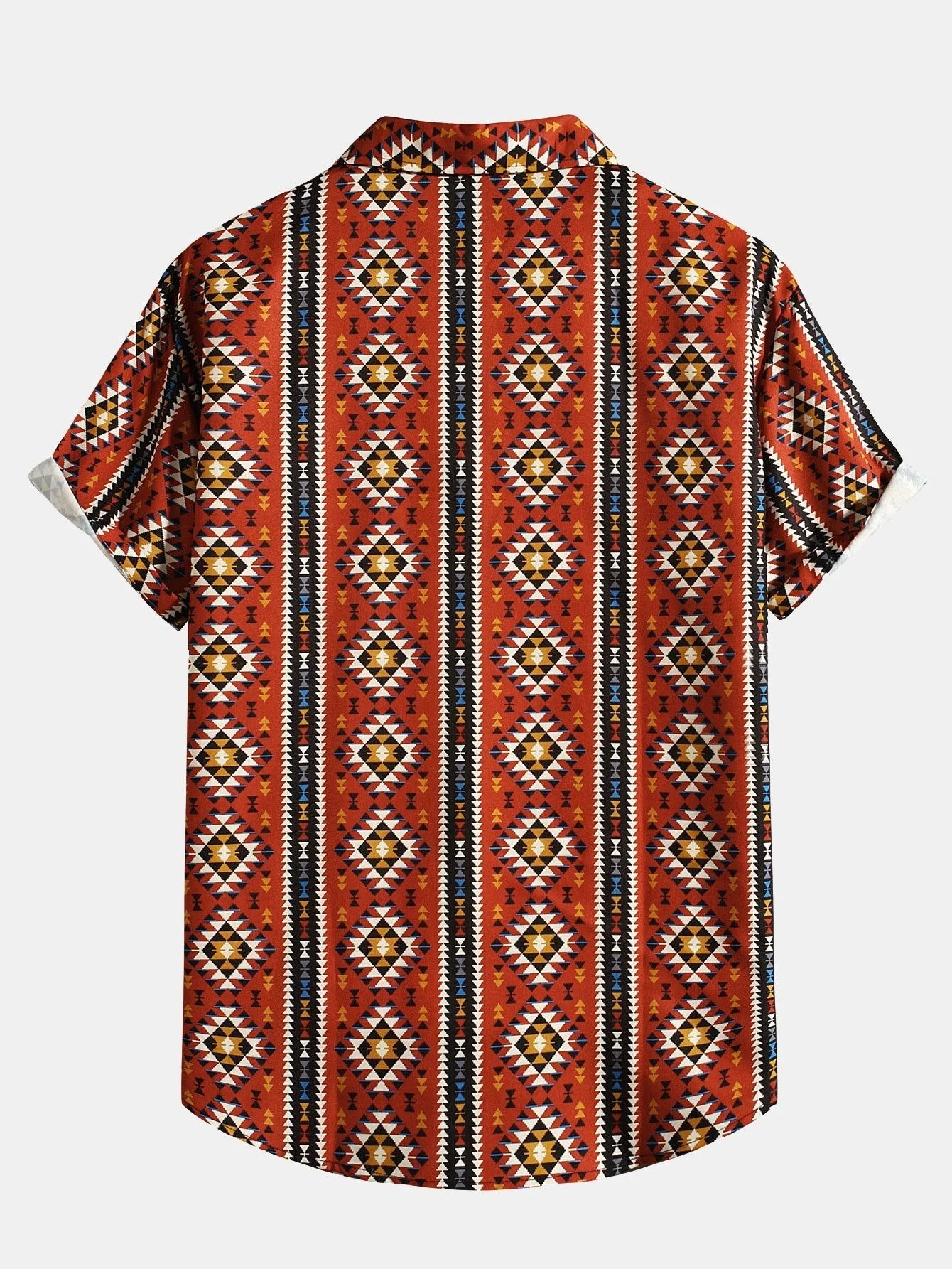 Arjan® | Aztec Geometric Print Shirt - Image 2
