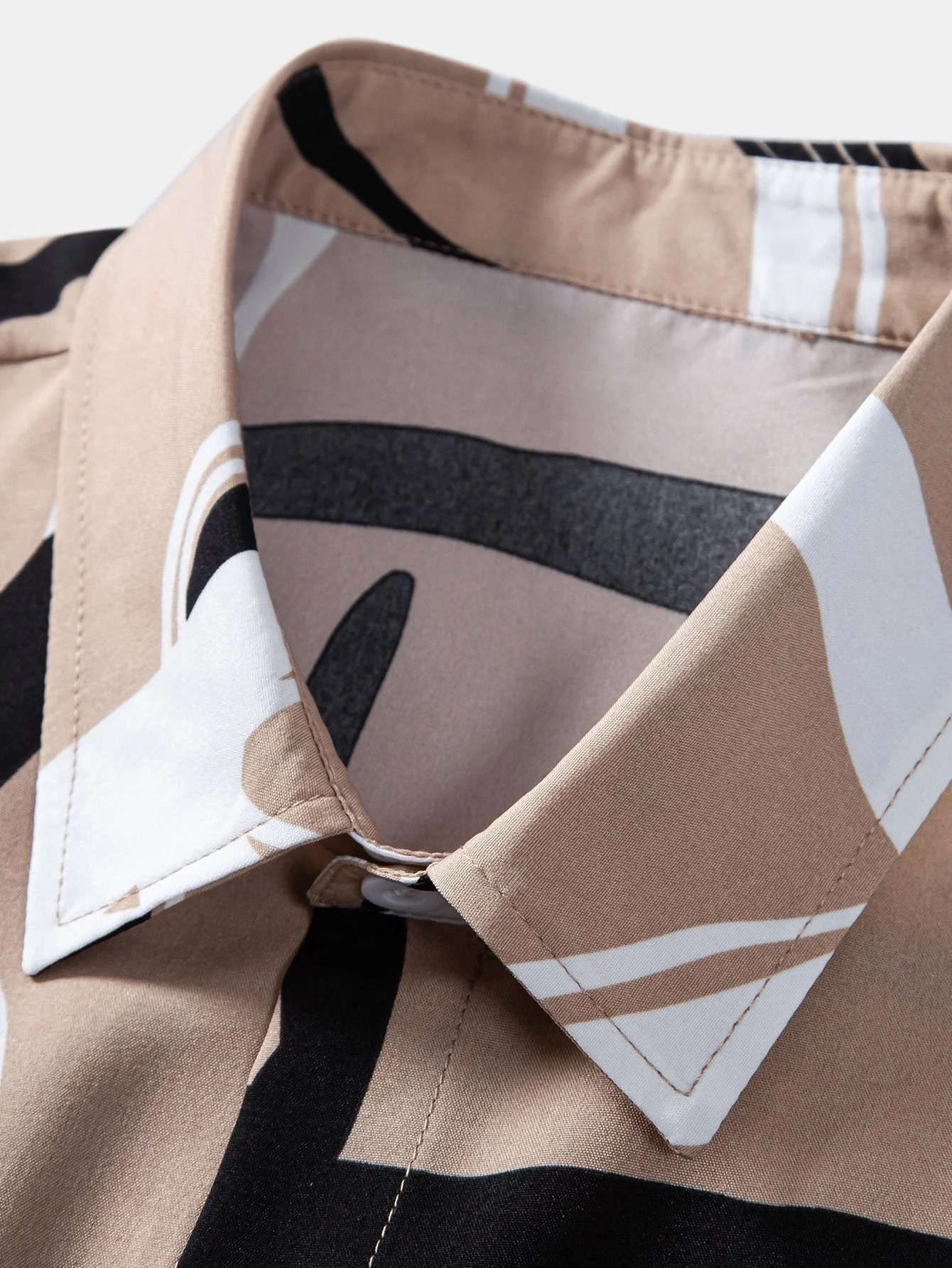 Armando® | Abstract Print Button Up Shirt & Swim Shorts - Image 17