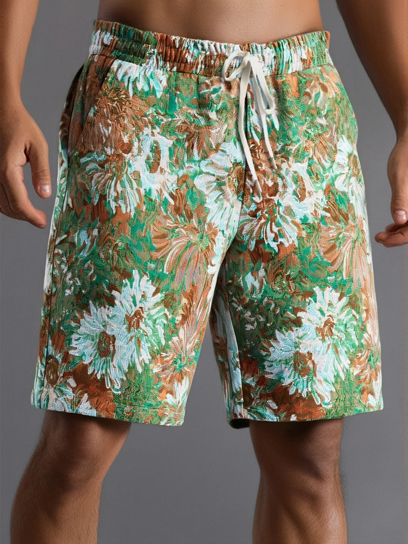 Armando® | Painted Floral Jacquard Shorts - Image 2