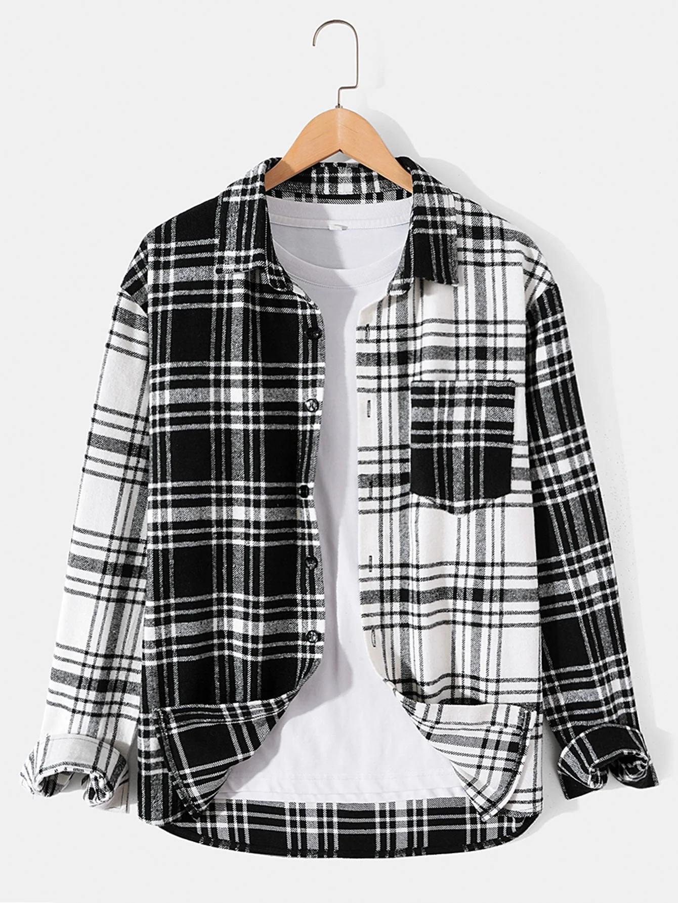 Arney® | Patchwork Flannel Plaid Overshirt