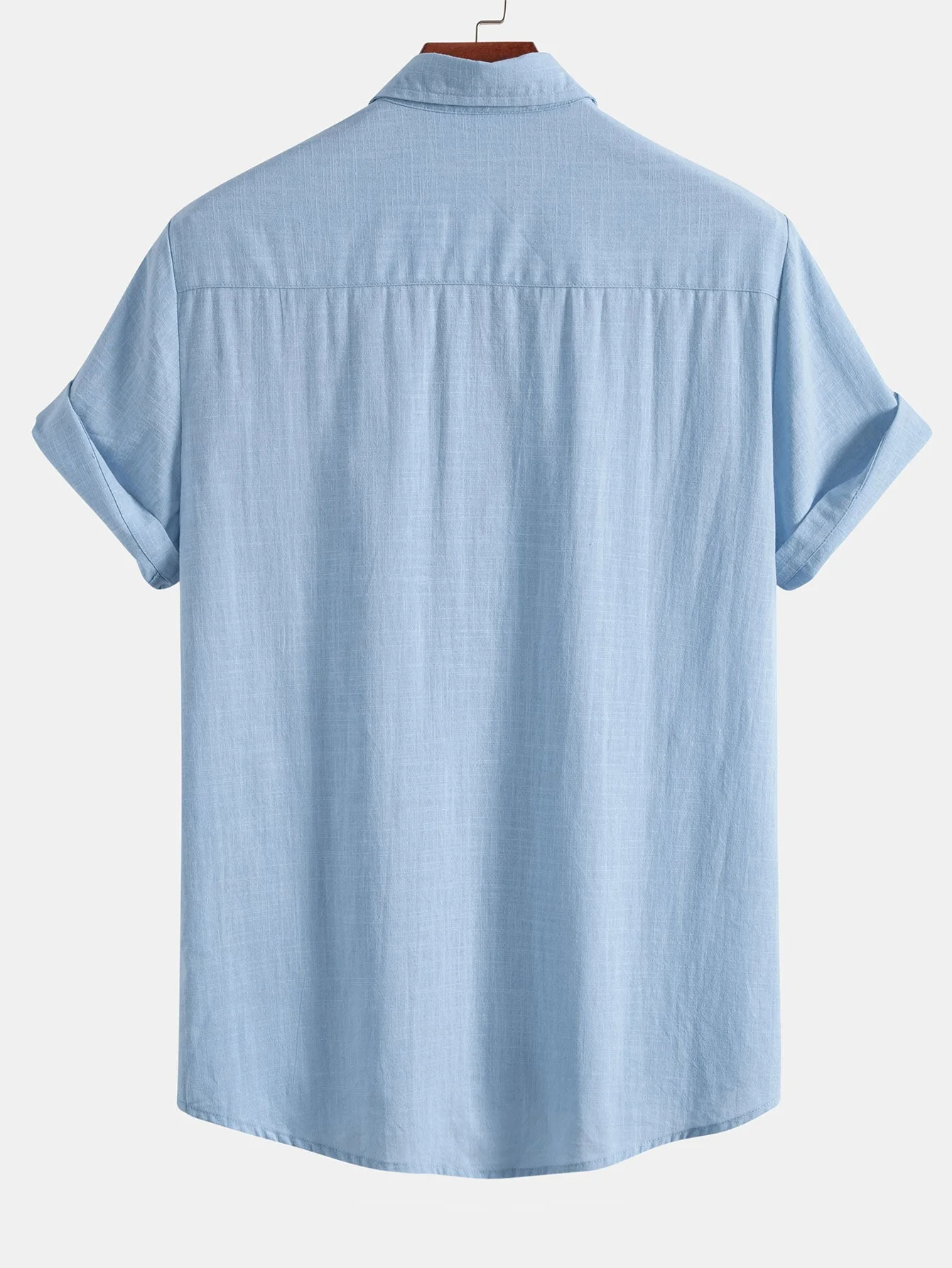 Arnuadt® | Tiki Tribe Hawaii Print Linen Look Contrast Button Up Shirt - Image 2