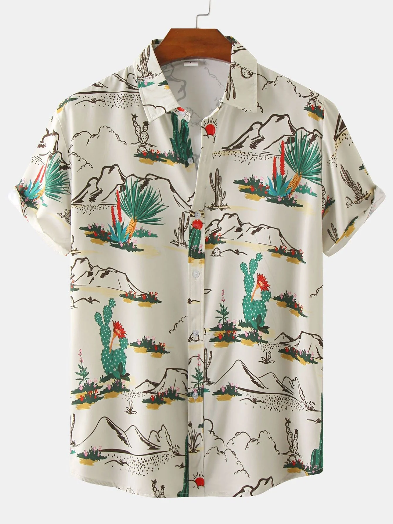 Artemas® | Cactus Print Shirt