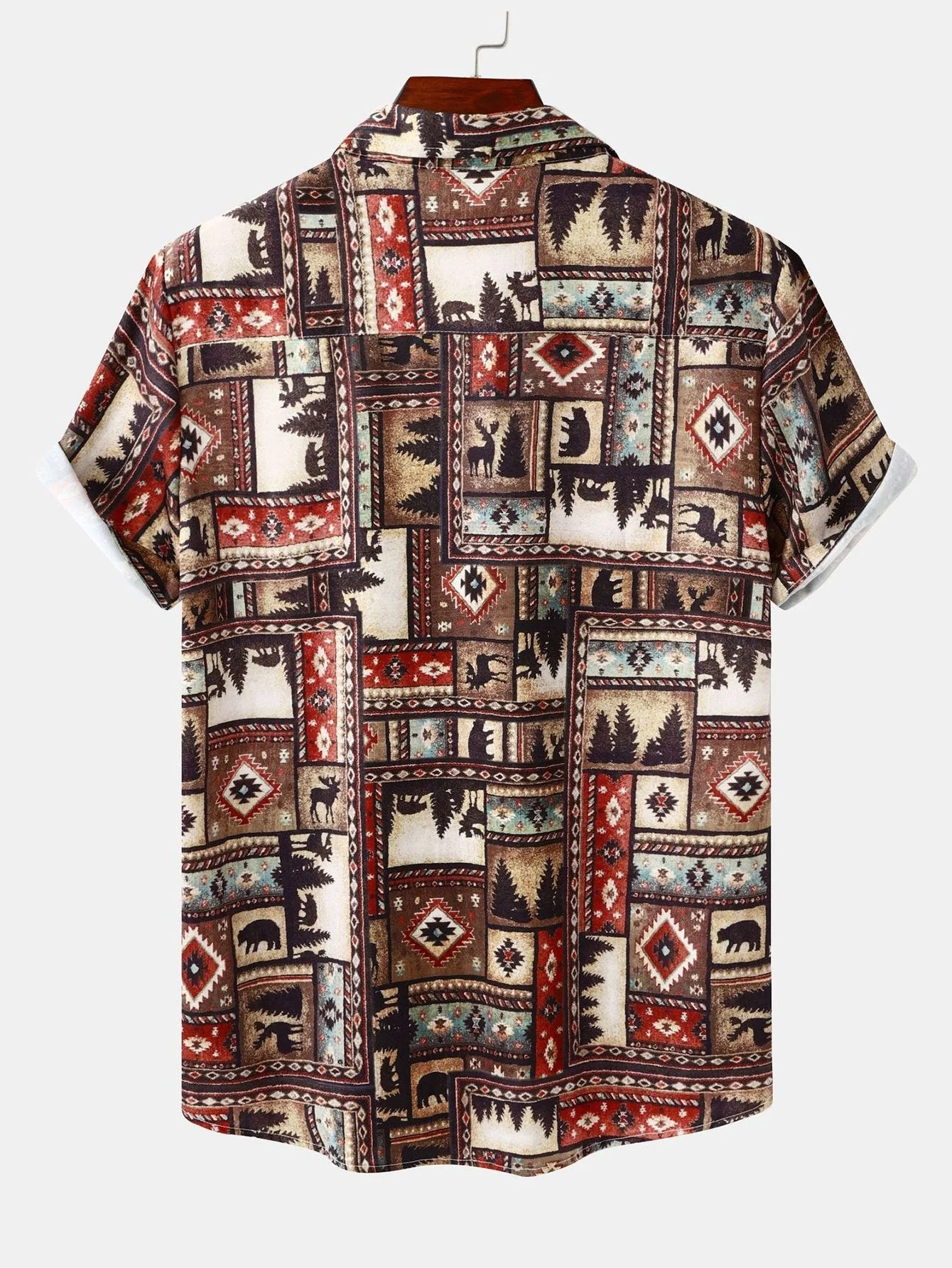 Arty® | Aztec Patch Print Shirt - Image 2