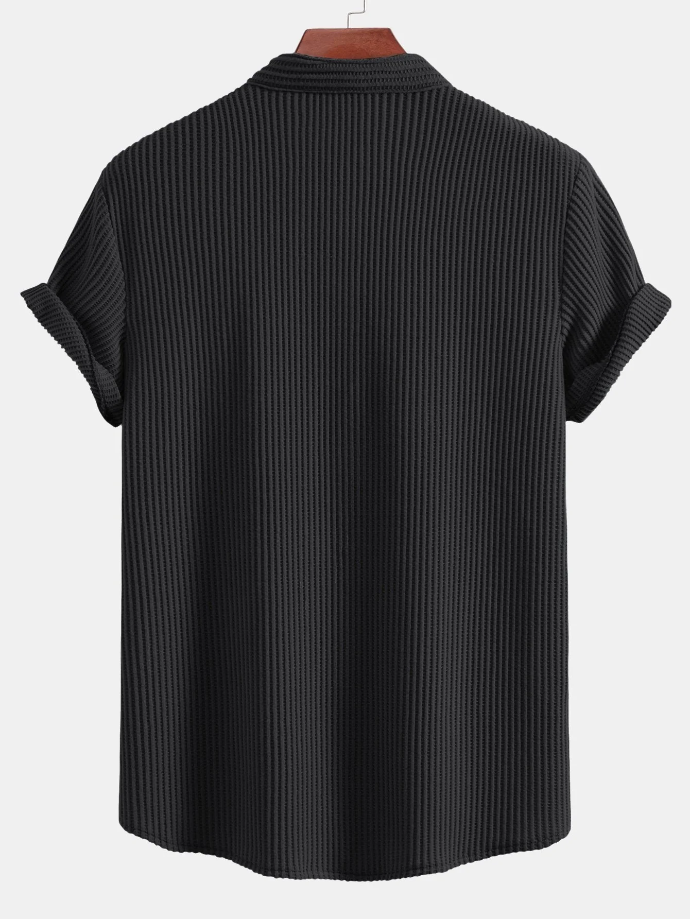 Arvin® | Waffle Stand Collar Shirt - Image 6