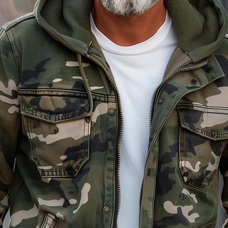 Asher® | Camouflage Cargo Jacket For Men - Image 5
